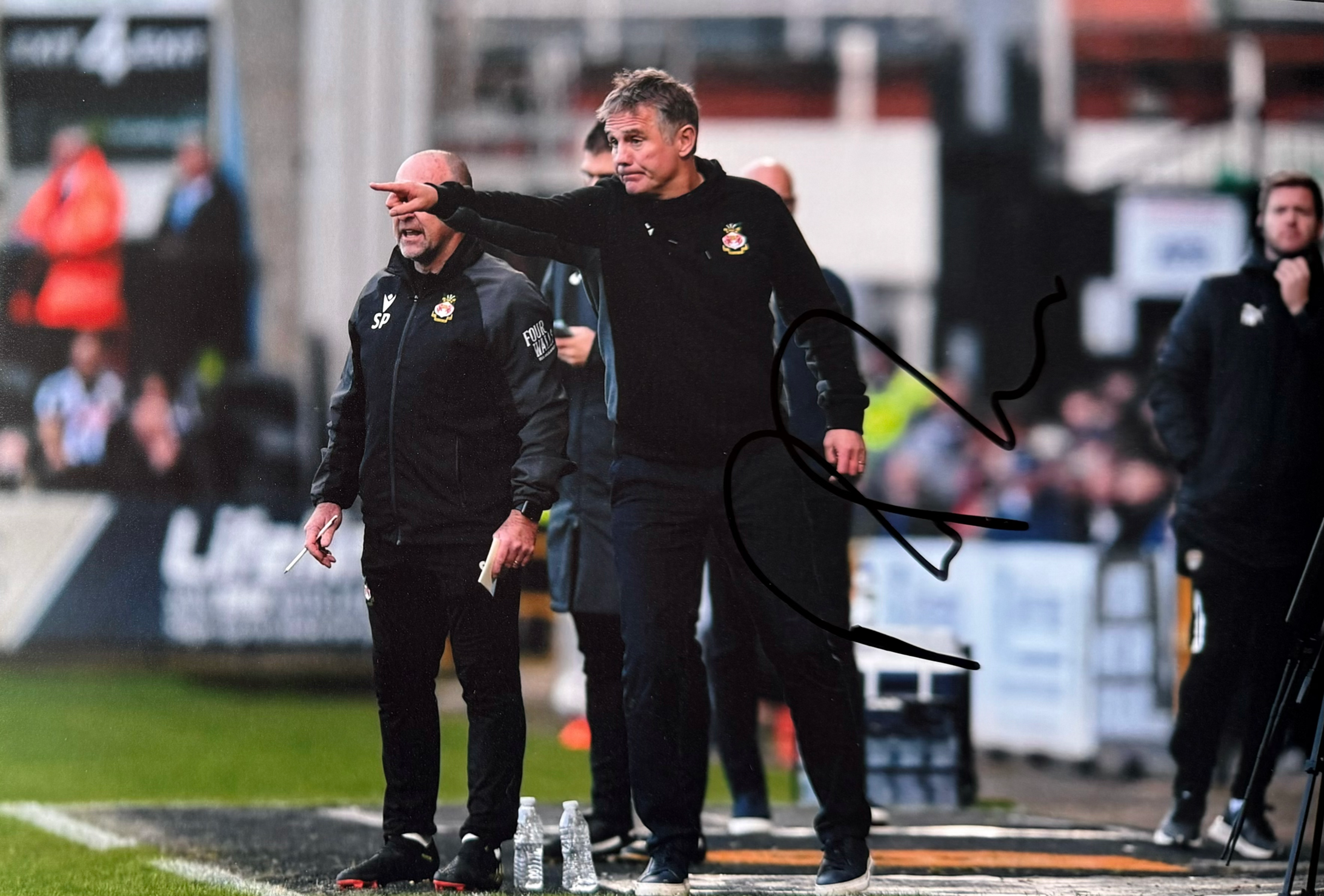 Phil Parkinson Signed Wrexham A.F.C. A4 Photo (5)