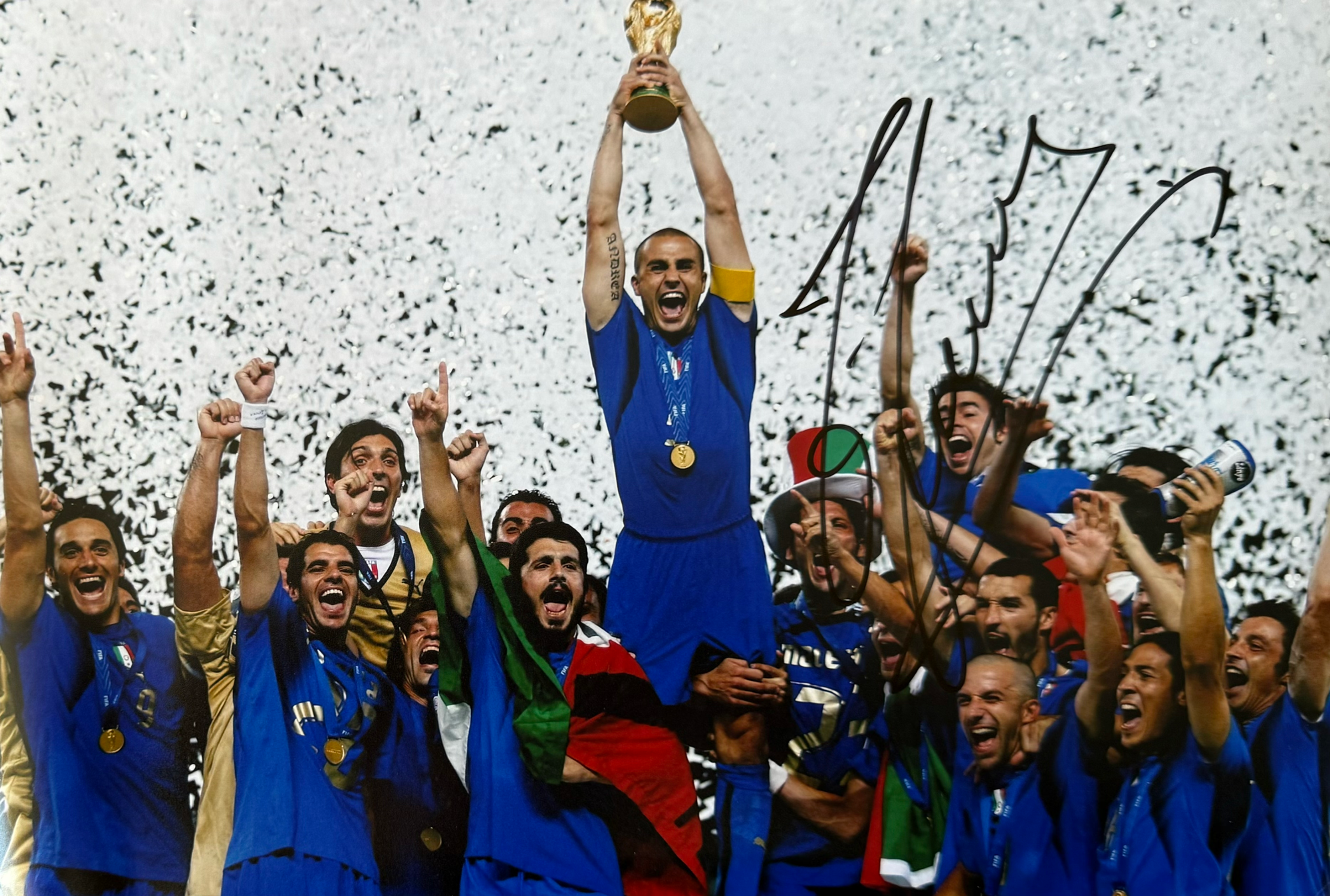 Fabio Cannavaro Signed Italy A4 Photo (3)