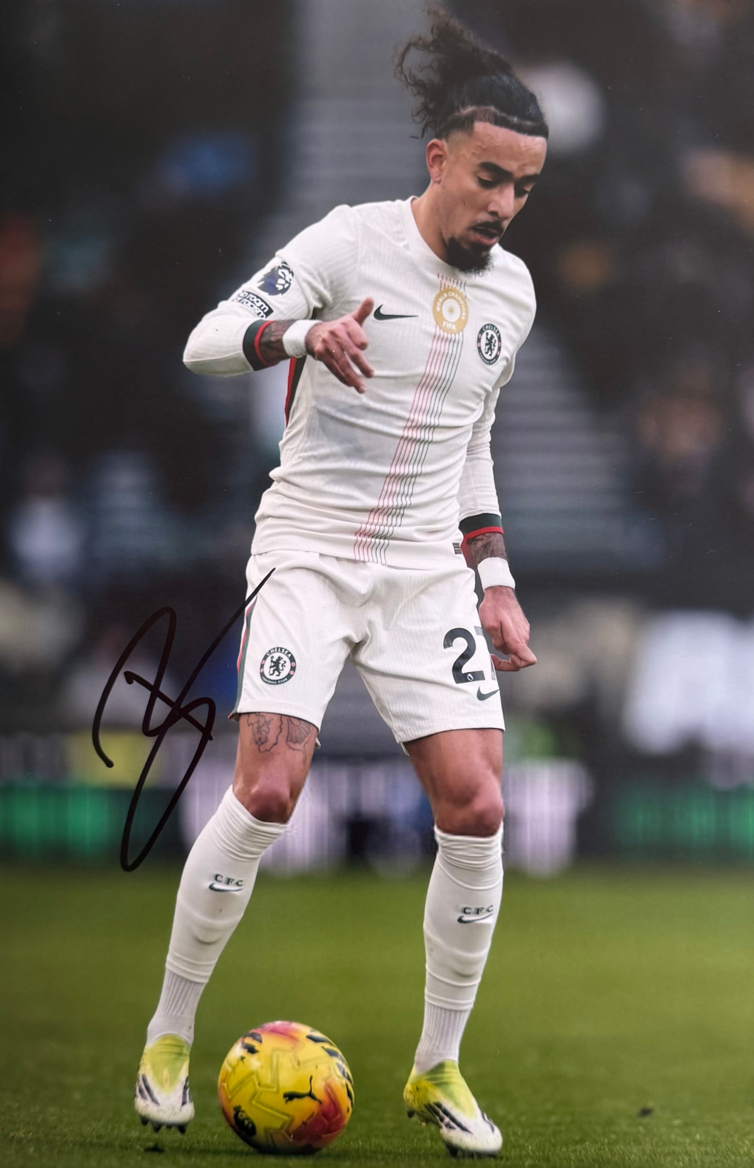 Malo Gusto Signed Chelsea A4 Photo (2)