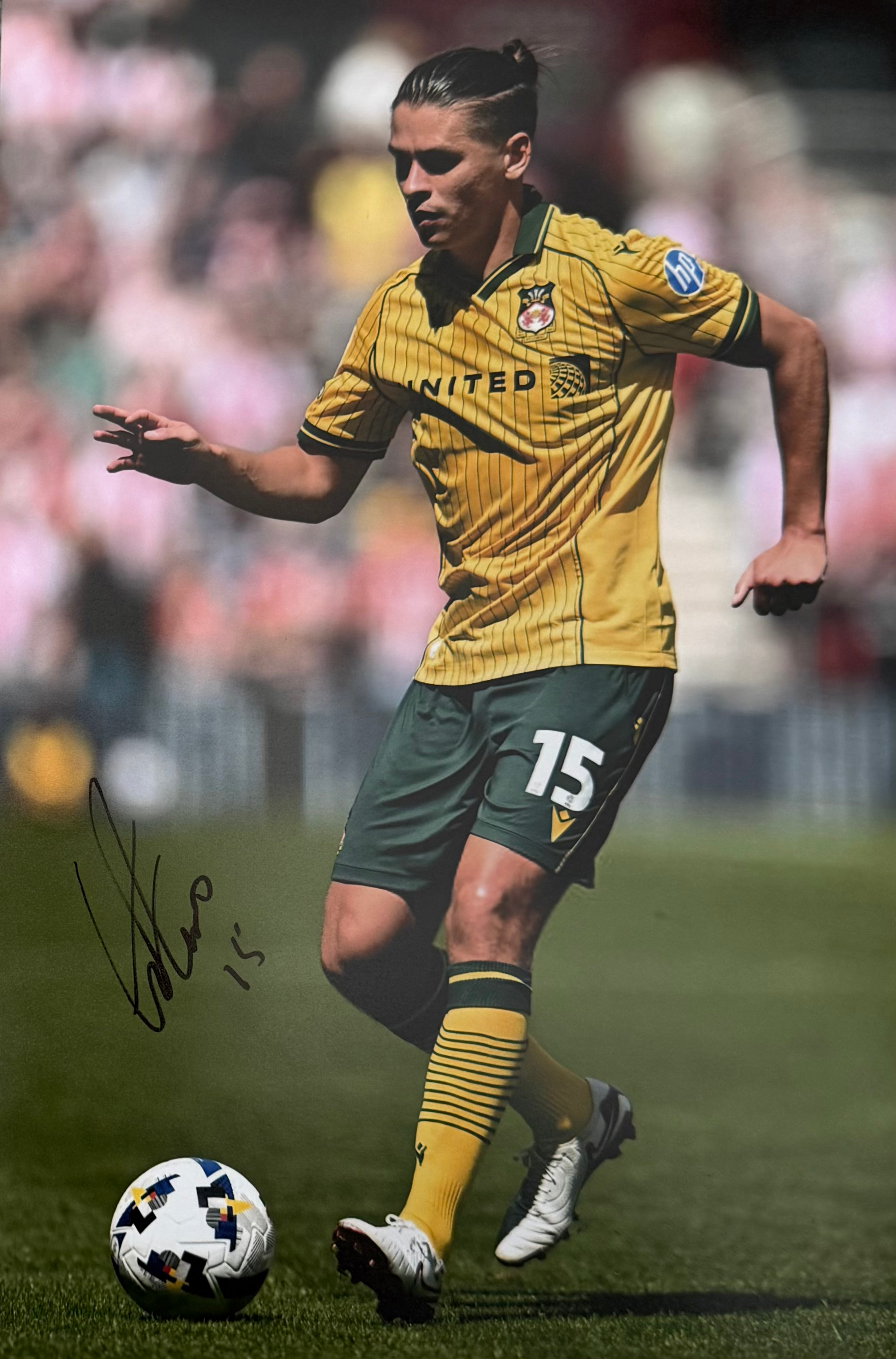 George Dobson Signed Wrexham A.F.C. A4 Photo (2)