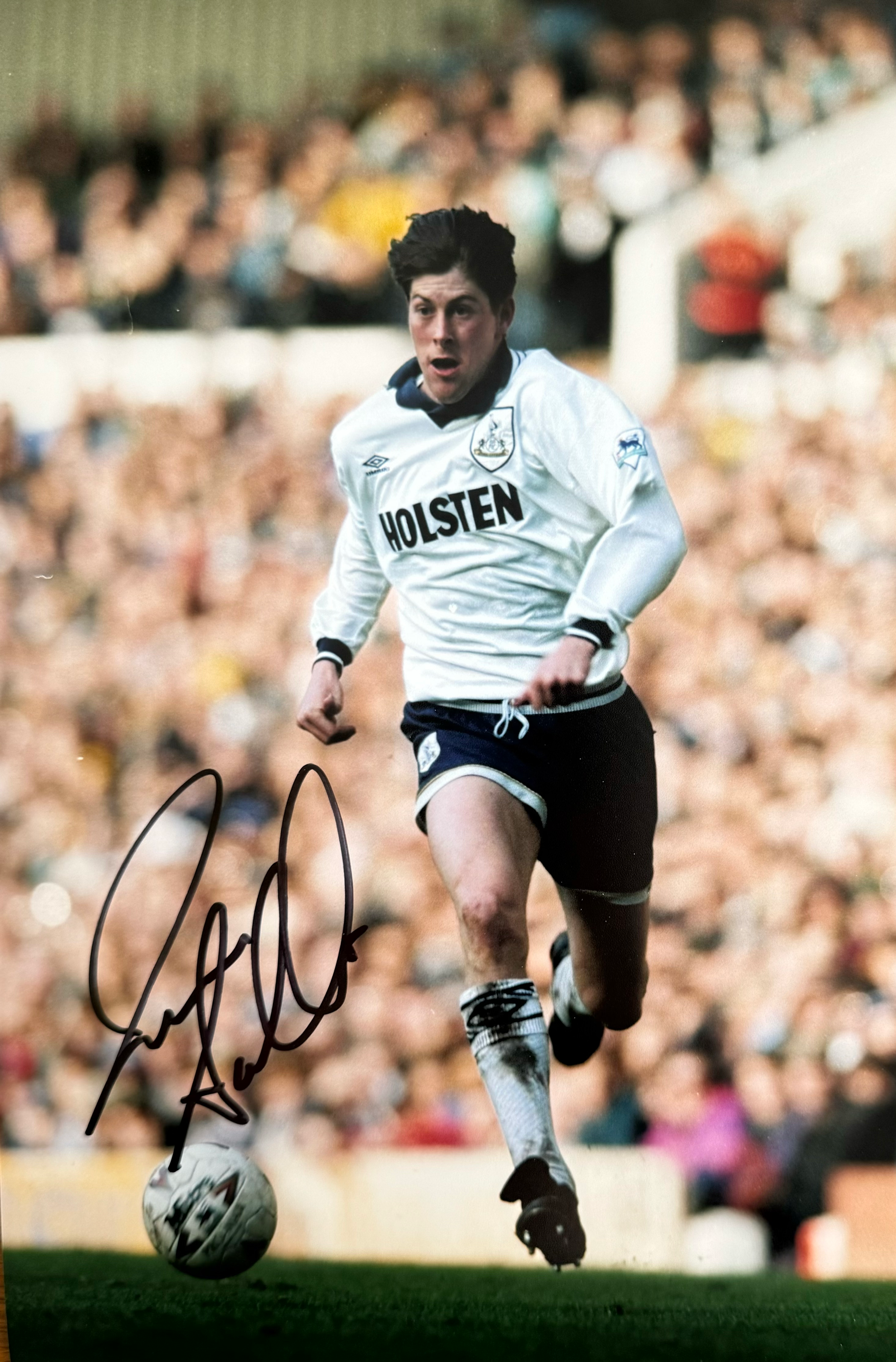 Darren Anderton Signed A4 Tottenham Hotspur Photo