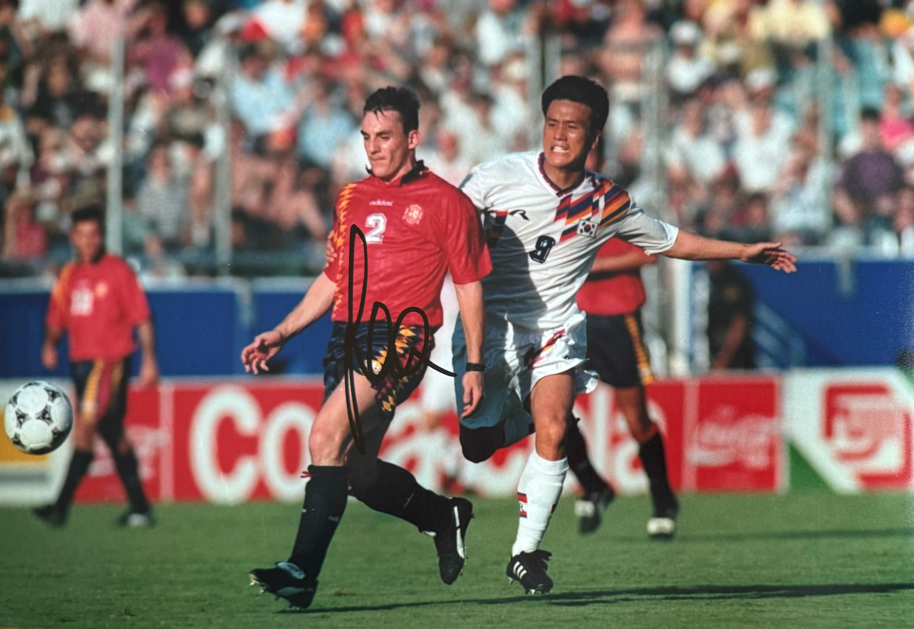 Albert Ferrer Signed A4 Spain Photo (3)