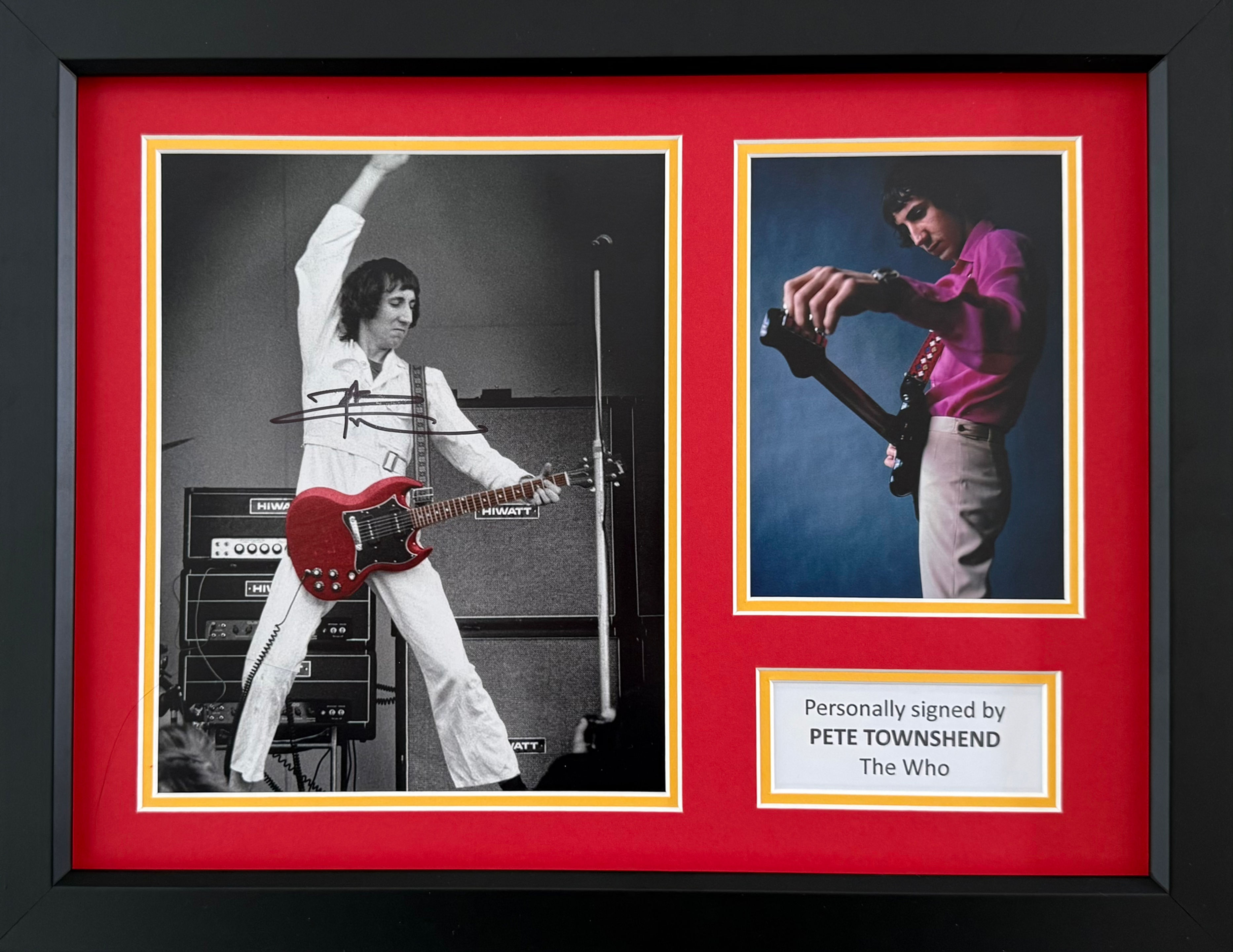 Pete Townshend Signed Photo In A3 Frame Display