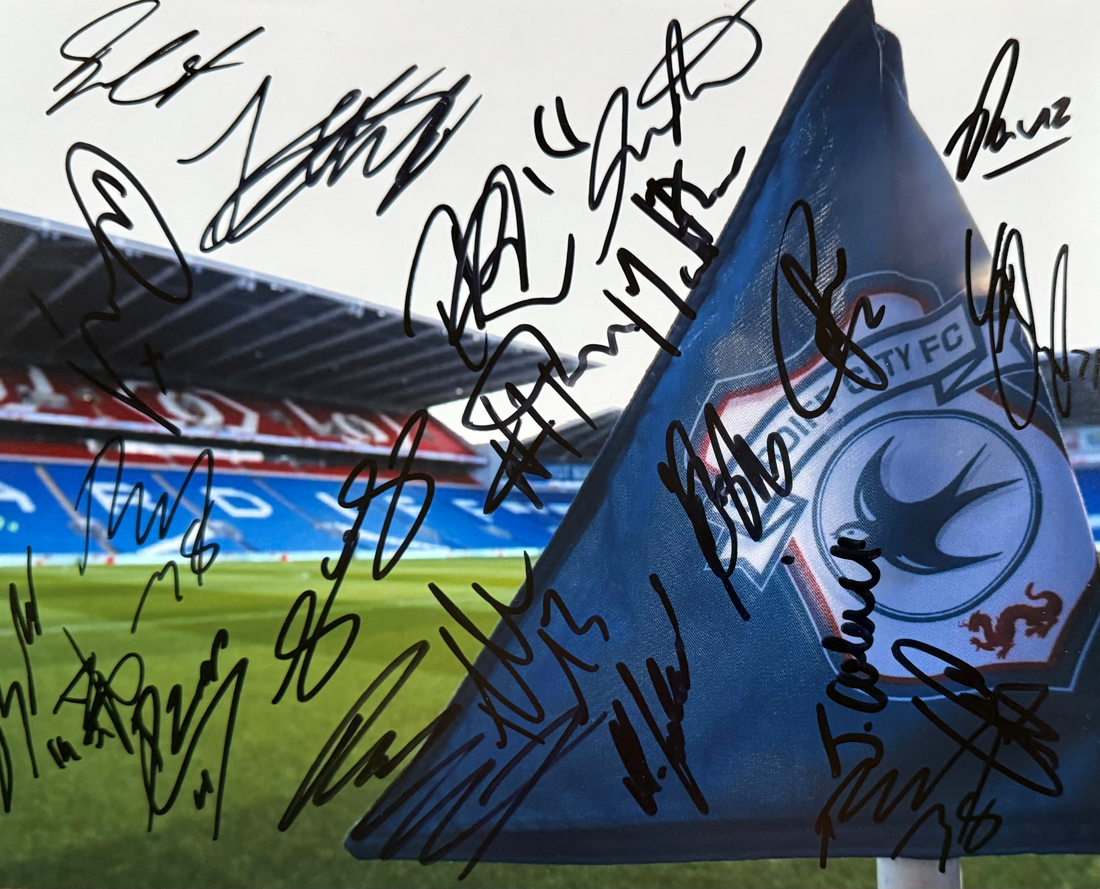 Cardiff City Signed 10x8 Photo By 2023/2024 Squad
