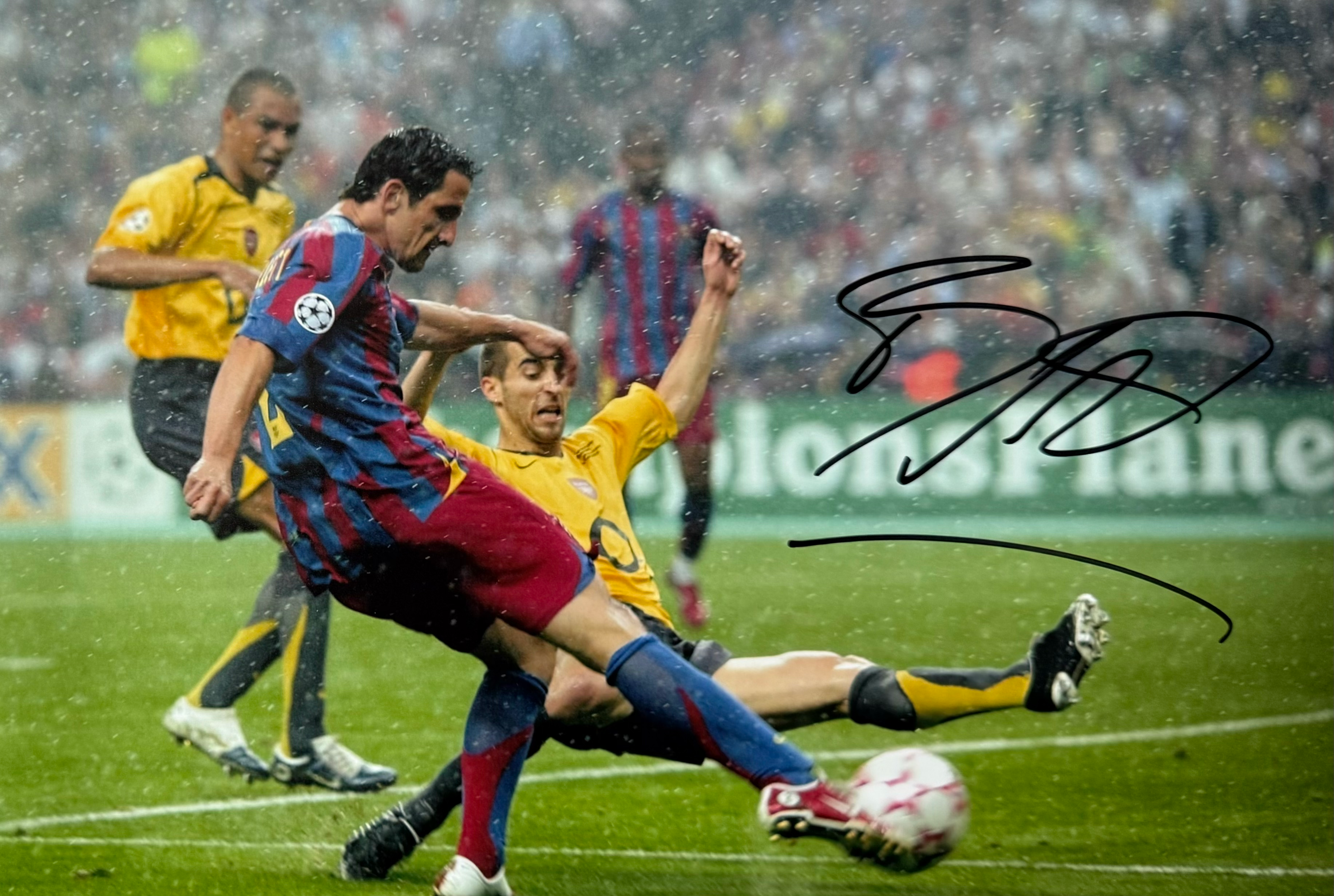 Juliano Belletti Signed Barcelona A4 Photo (5)