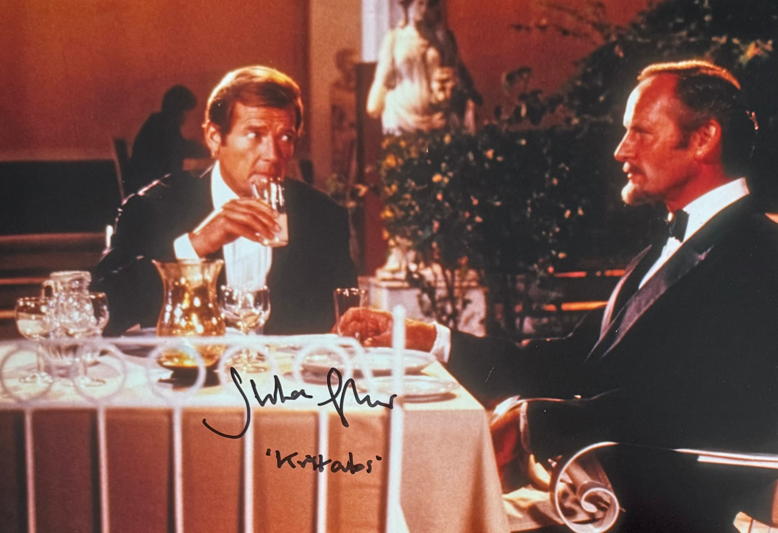 Julian Glover Signed James Bond A4 Photo (2)