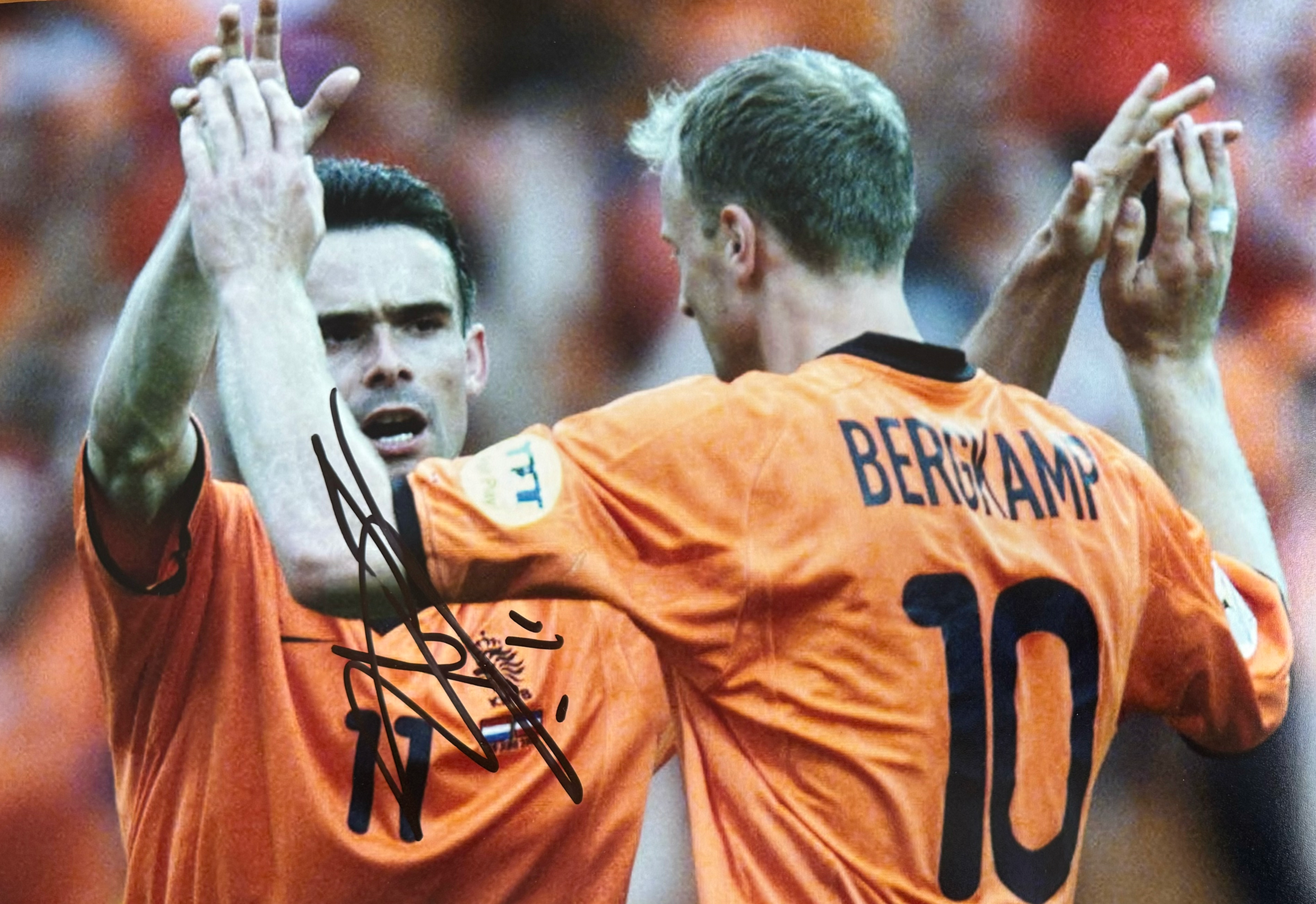 Marc Overmars Signed A4 Netherlands Photo (2)