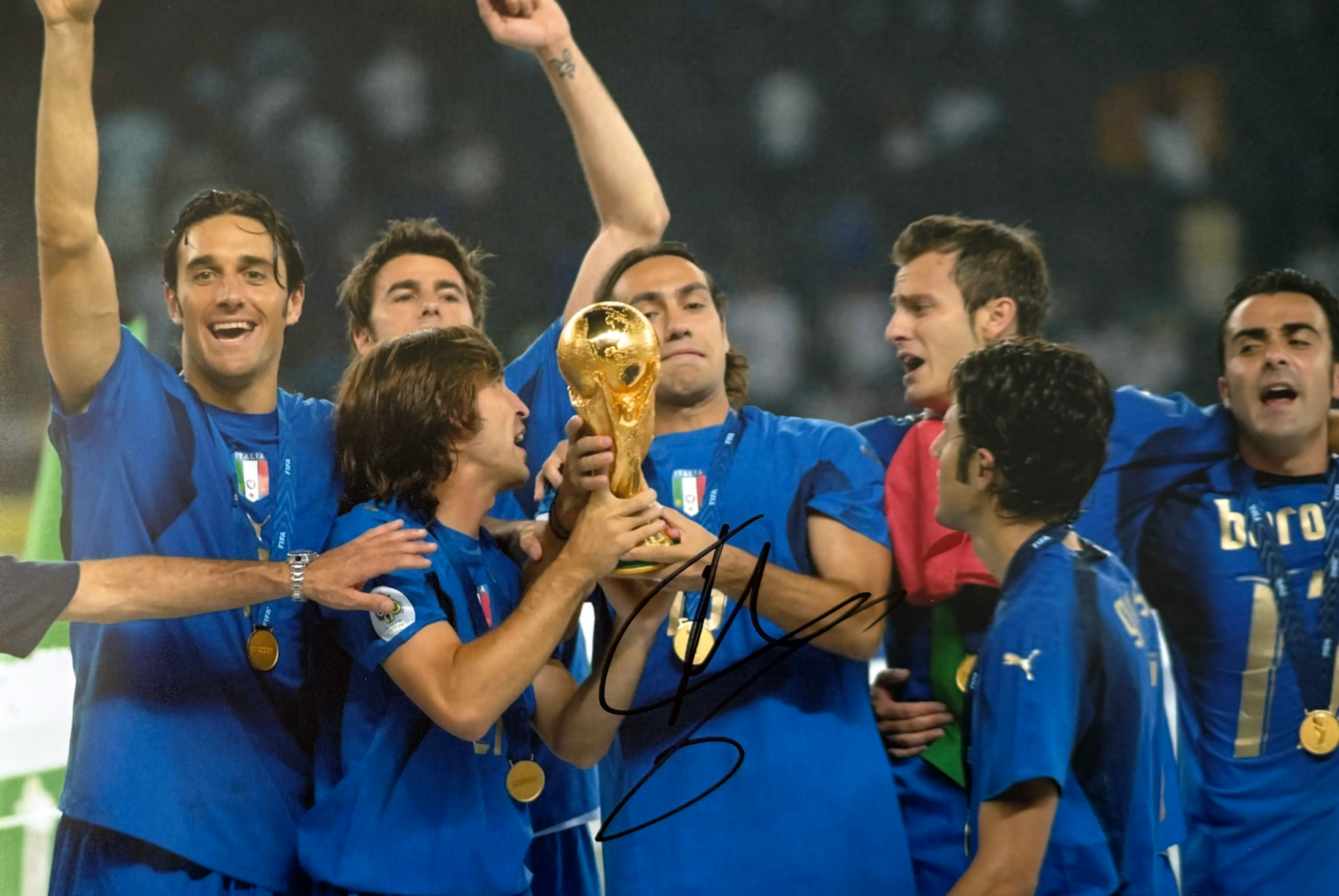 Alessandro Nesta Signed Italy A4 Photo