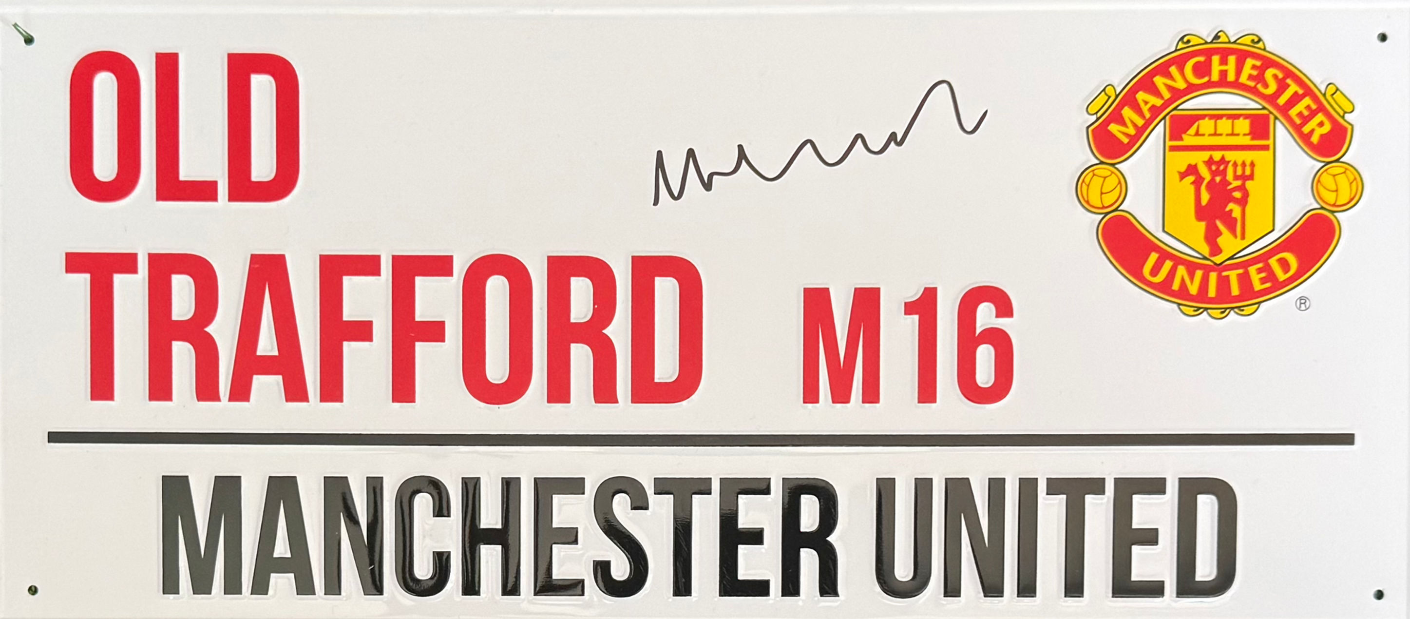 Michael Carrick Signed Old Trafford Plaque