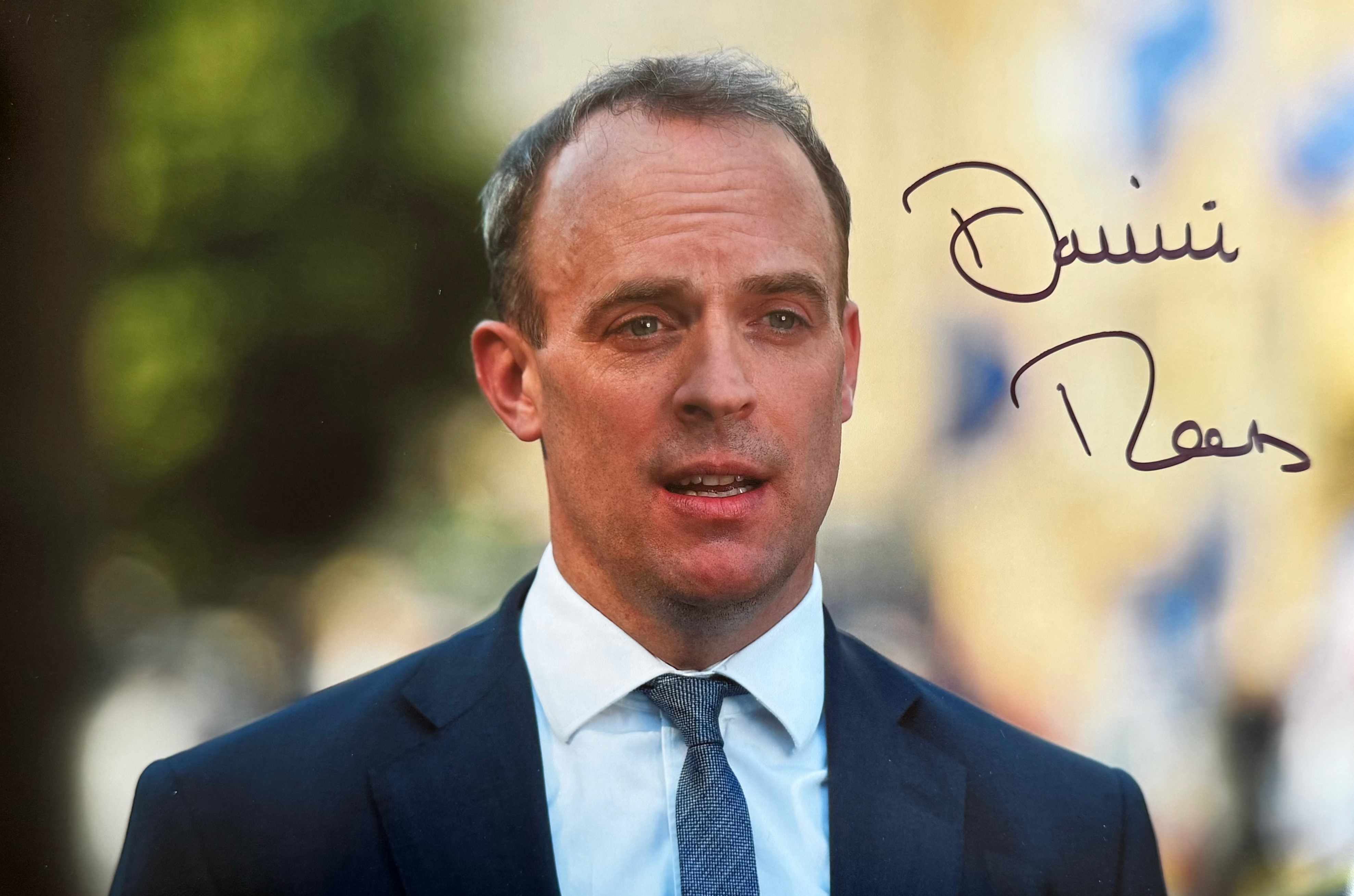 Dominic Raab Signed A4 Photo (3)