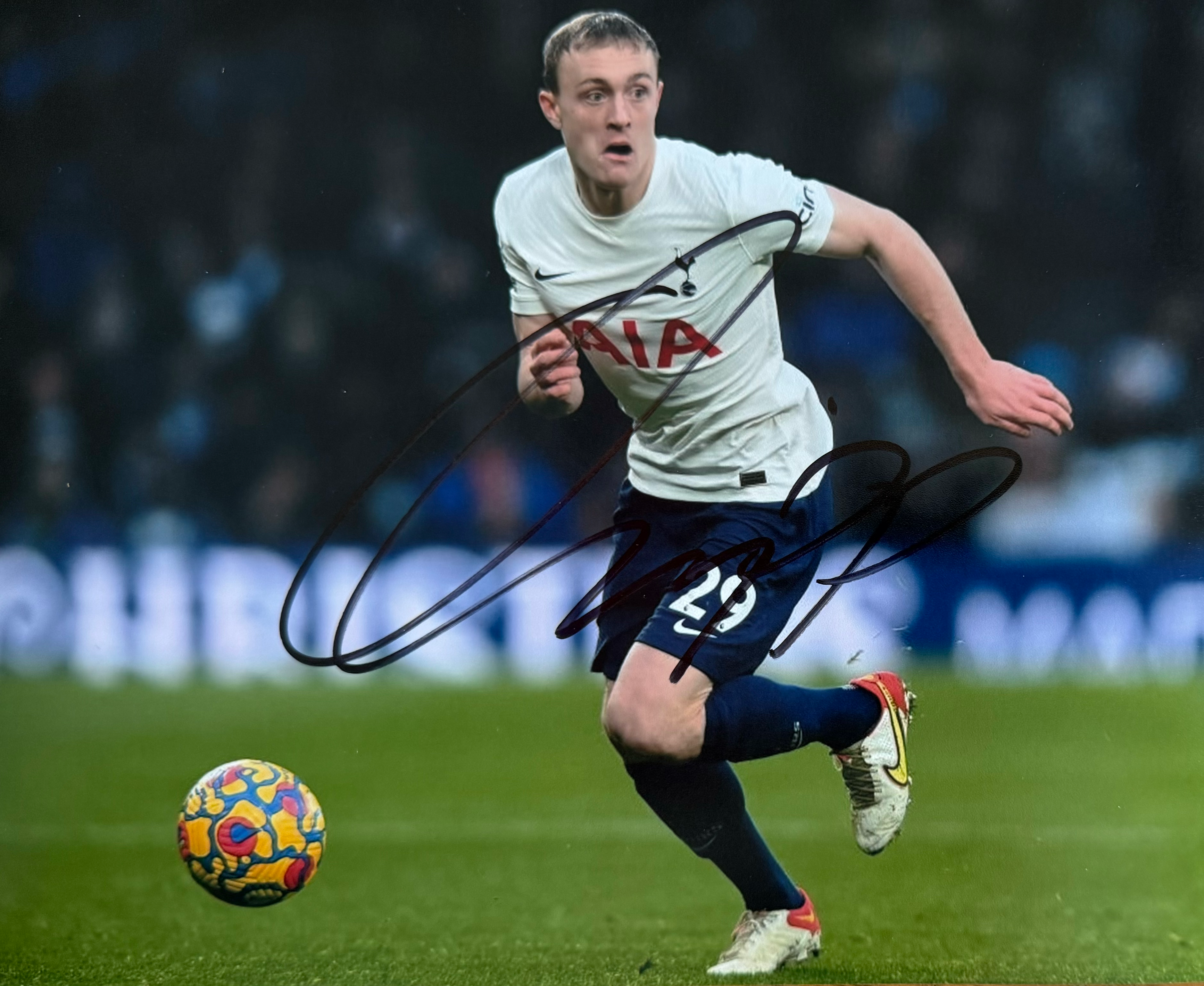 Oliver Skipp Signed 10x8 Tottenham Hotspur Photo (3)