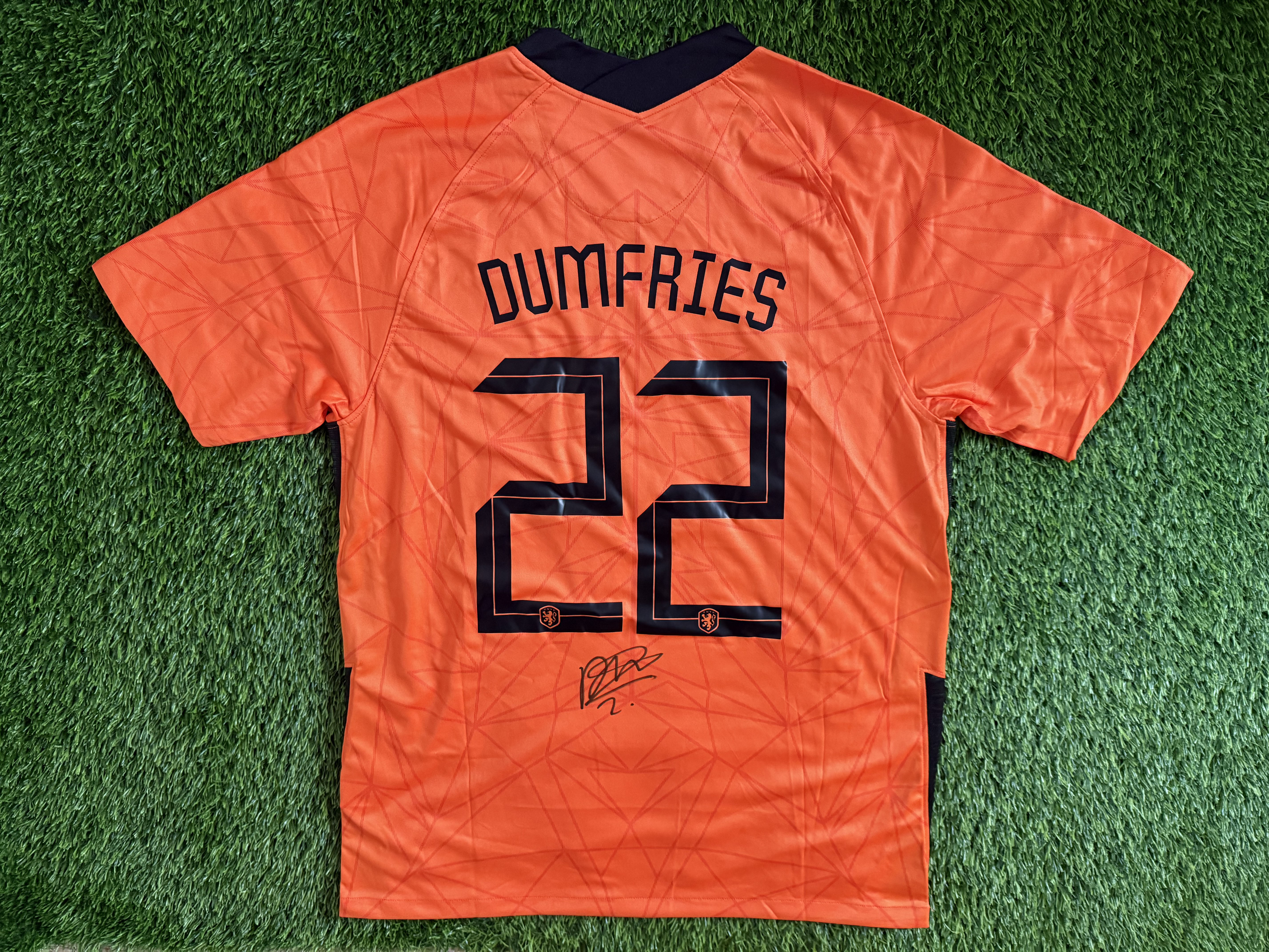 Denzel Dumfries Signed Netherlands 2022/2023 Shirt