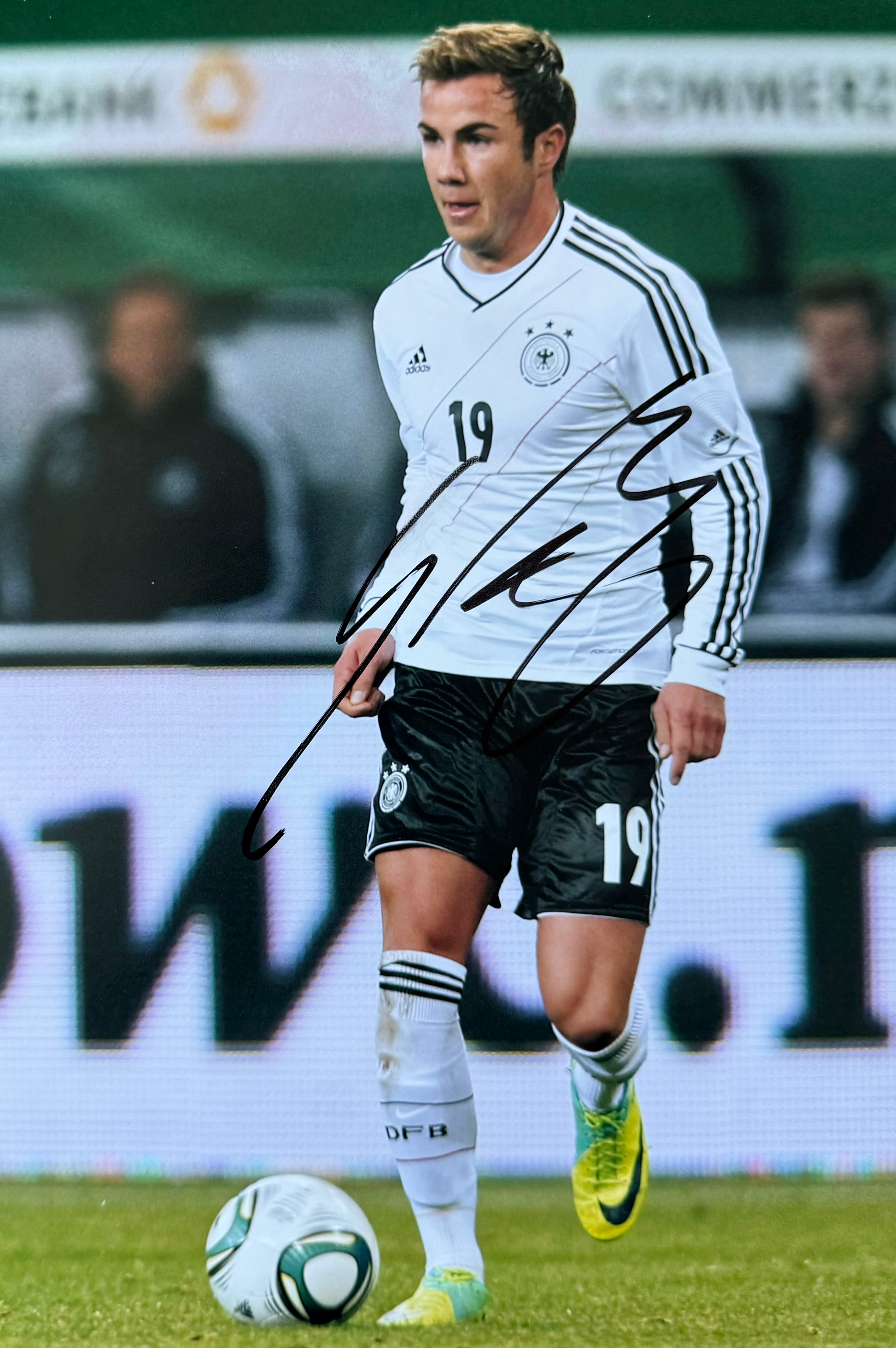 Mario Götze Signed Germany A4 Photo