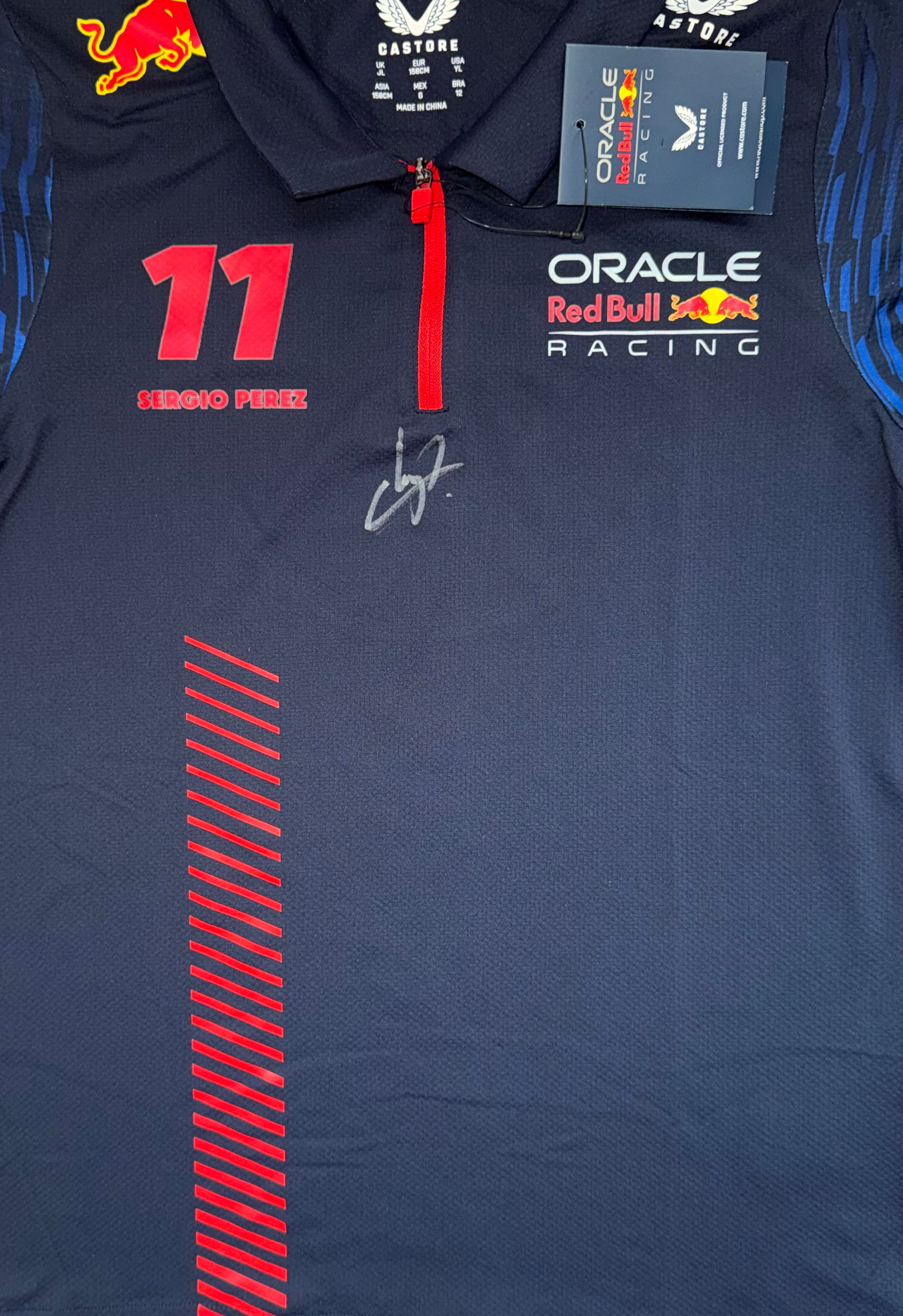 Sergio Perez Signed Red Bull F1 T-Shirt
