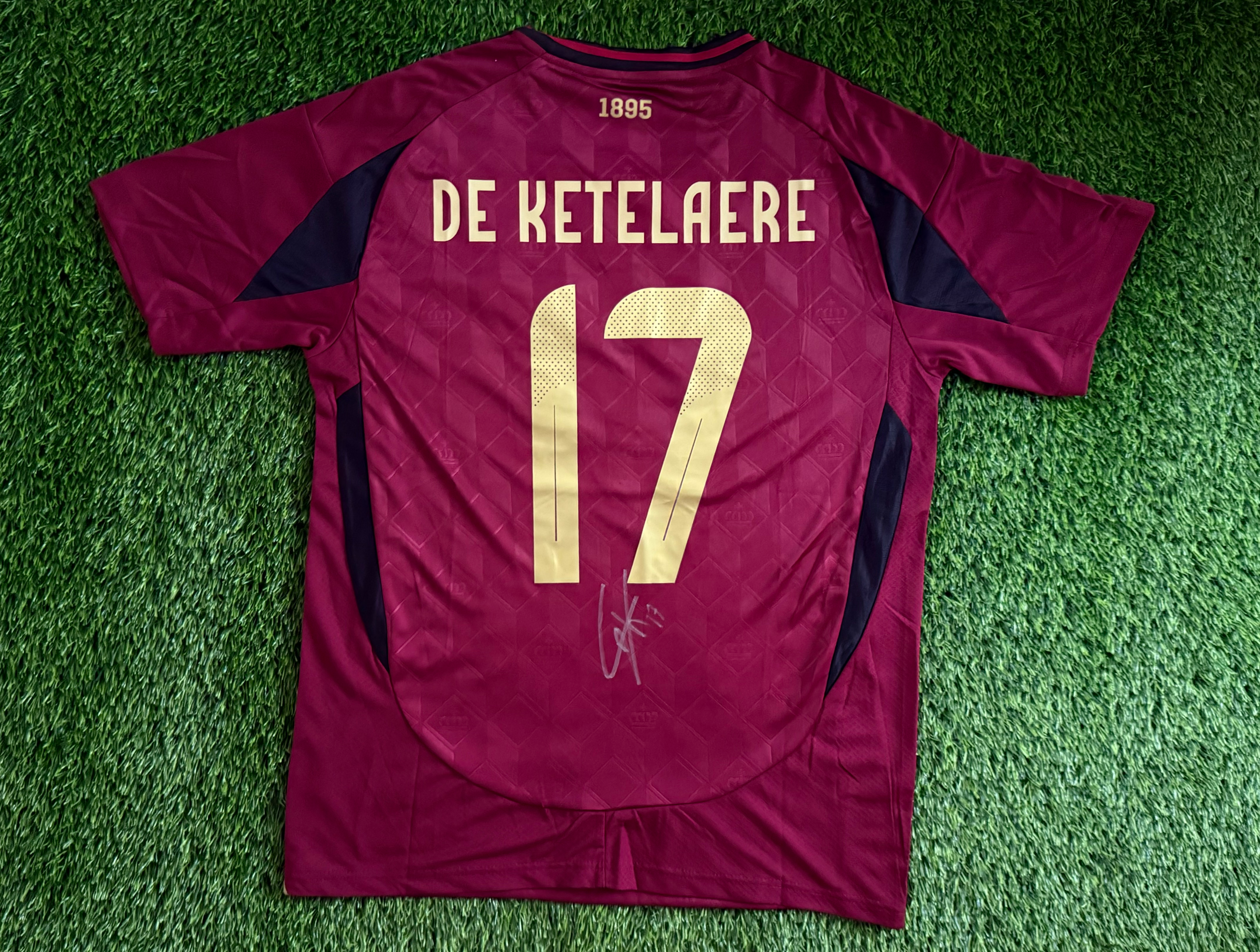 Charles De Ketelaere Signed Belgium 2024/2025 Shirt 