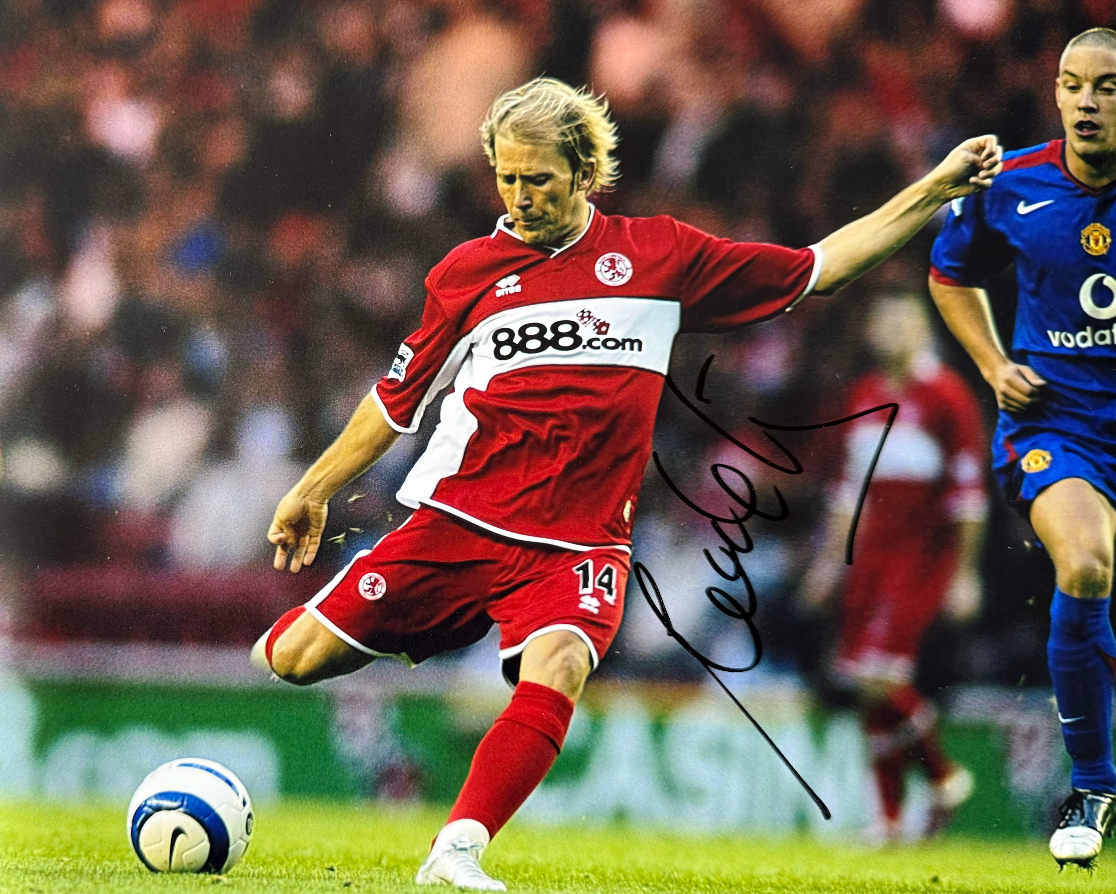 Gaizka Mendieta Signed Middlesbrough 10x8 Photo