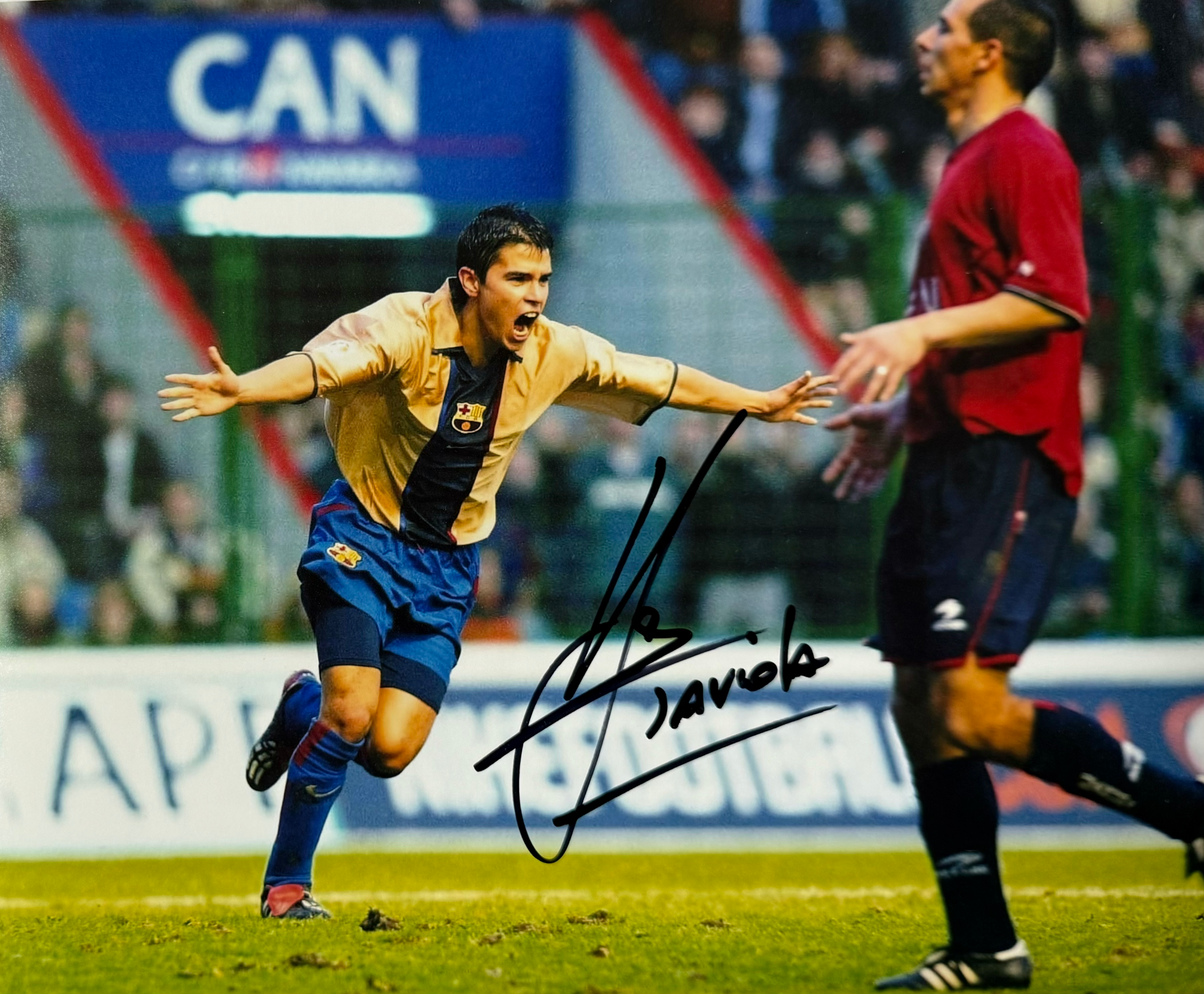Javier Saviola Signed Barcelona 10x8 Photo