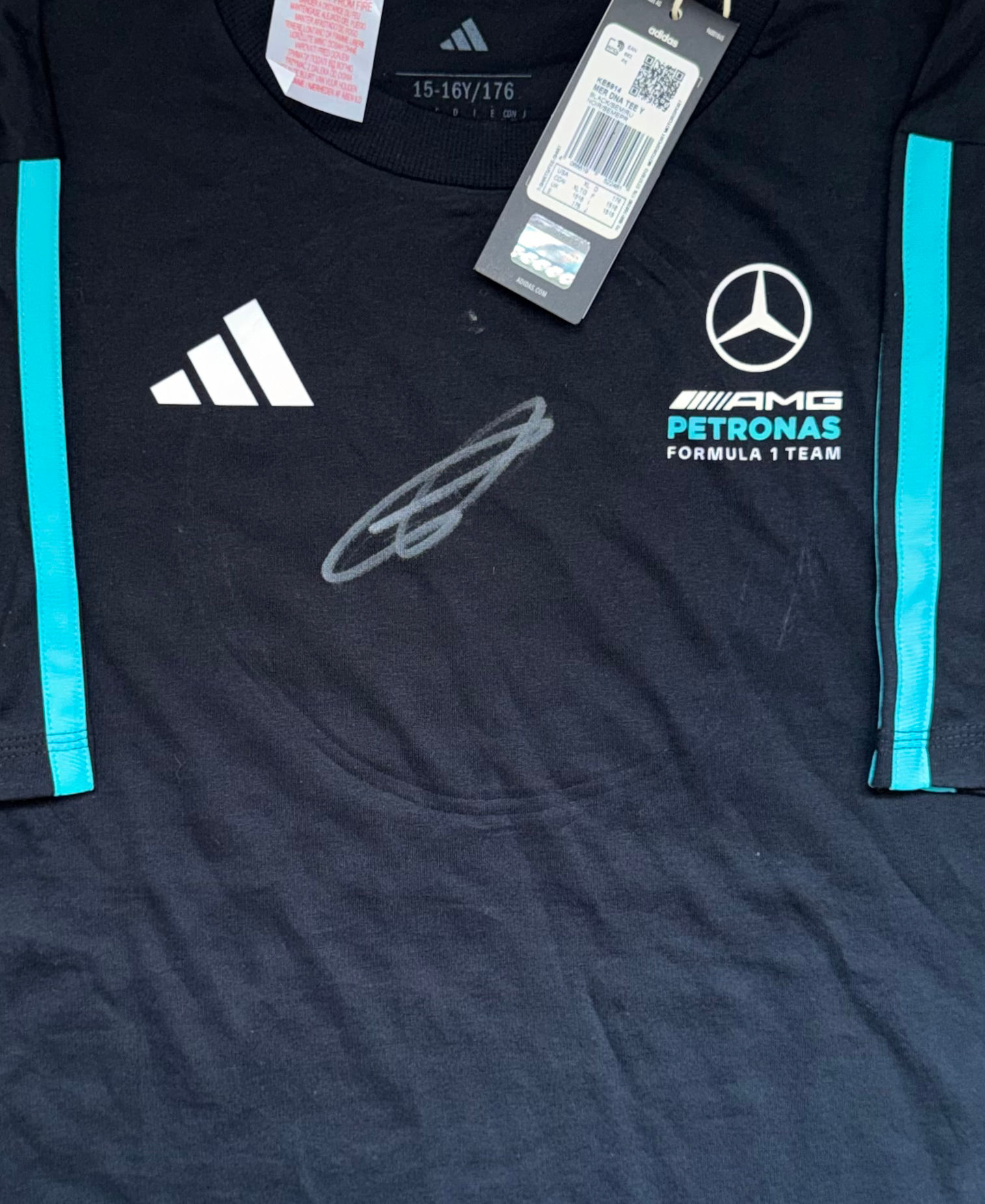 George Russell Signed Mercedes-AMG F1 T-Shirt