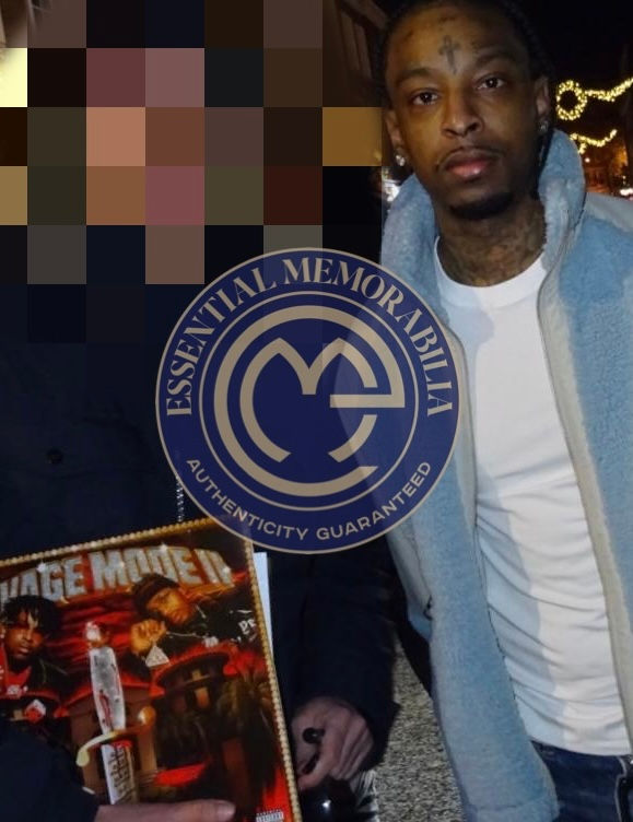 Thumbnail: 21 Savage Signed 12’ Savage Mode II Vinyl Cover