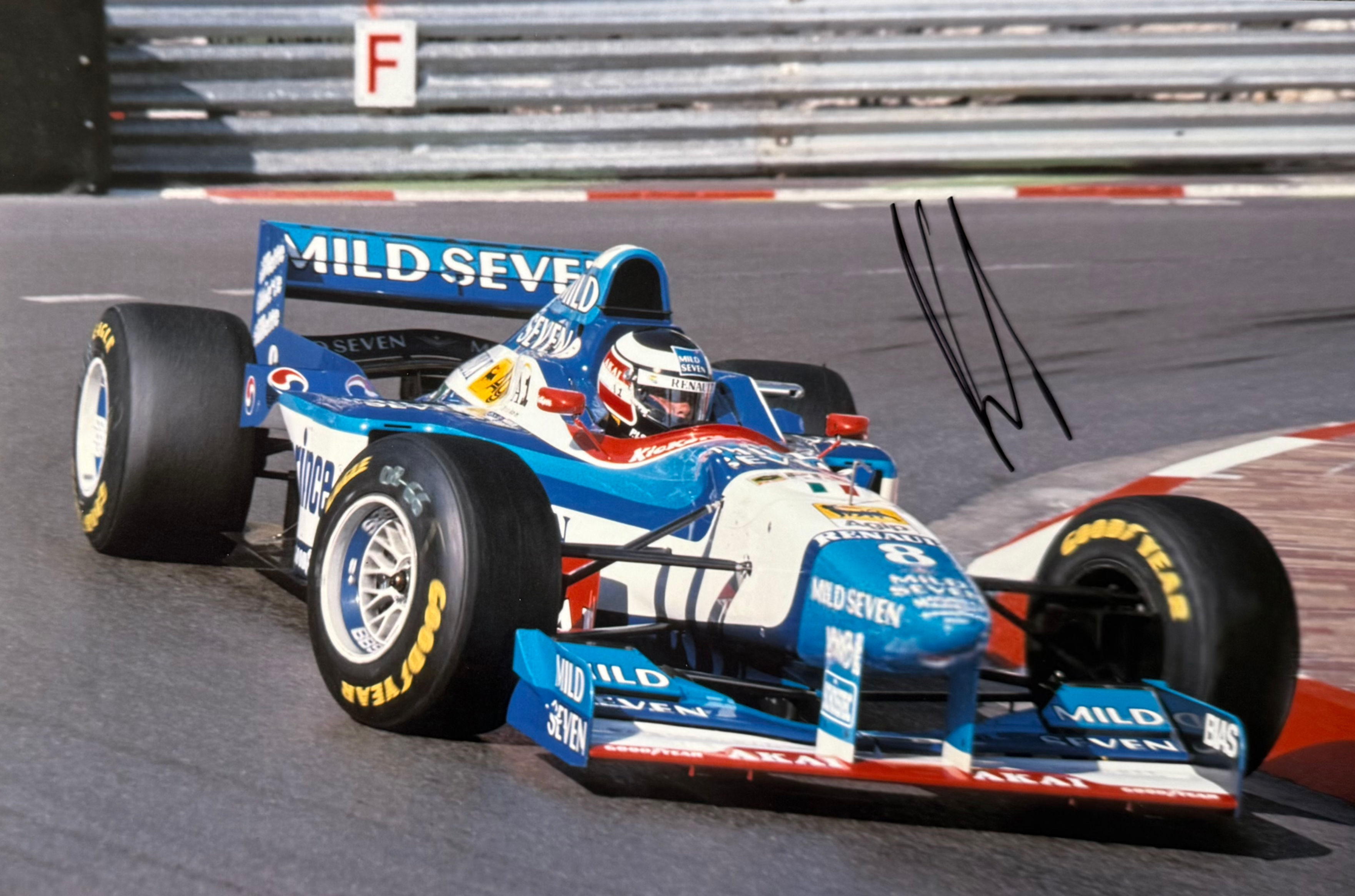 Gerhard Berger Signed Formula One A4 Photo