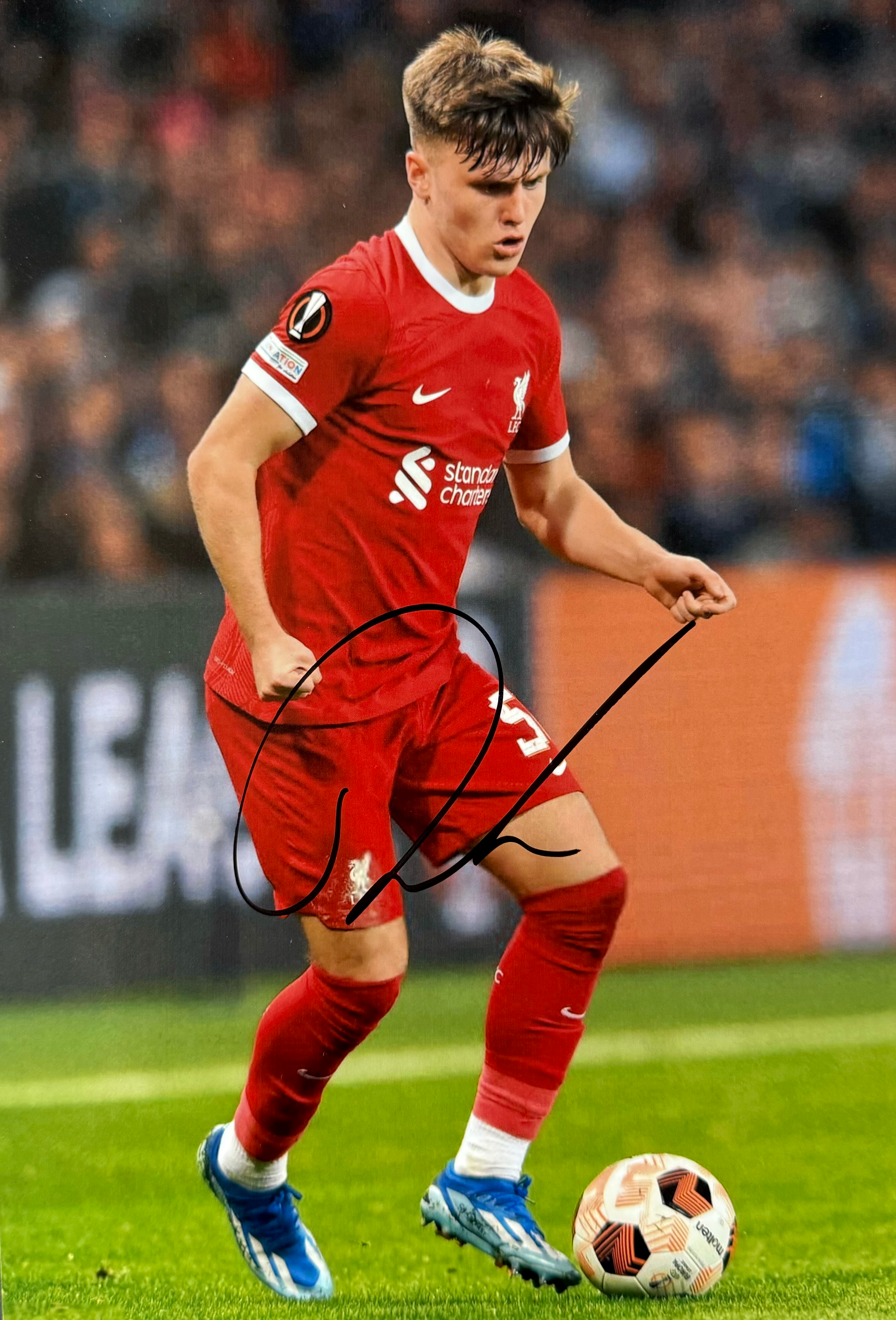 Ben Doak Signed Liverpool A4 Photo (5)