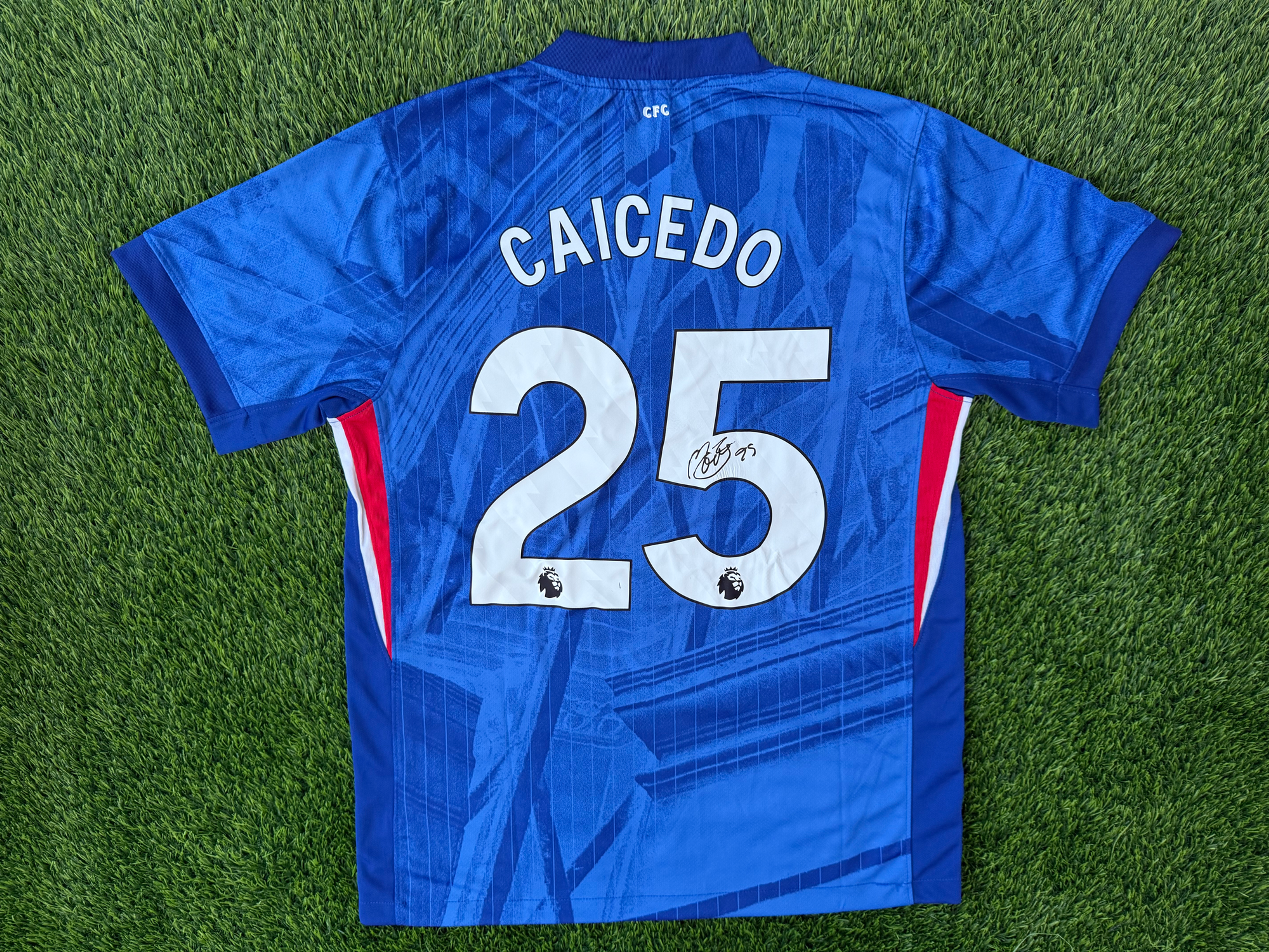 Moisés Caicedo Signed Chelsea 2025/2026 Shirt