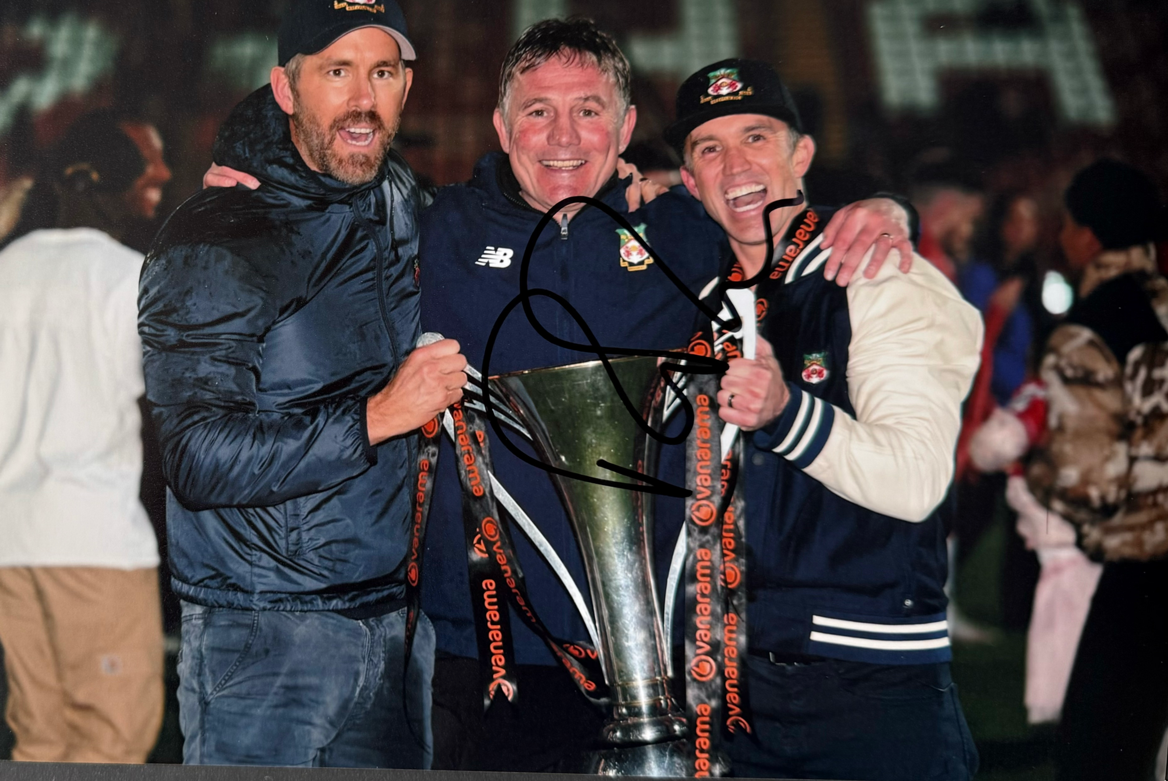 Phil Parkinson Signed Wrexham A.F.C. A4 Photo (3)