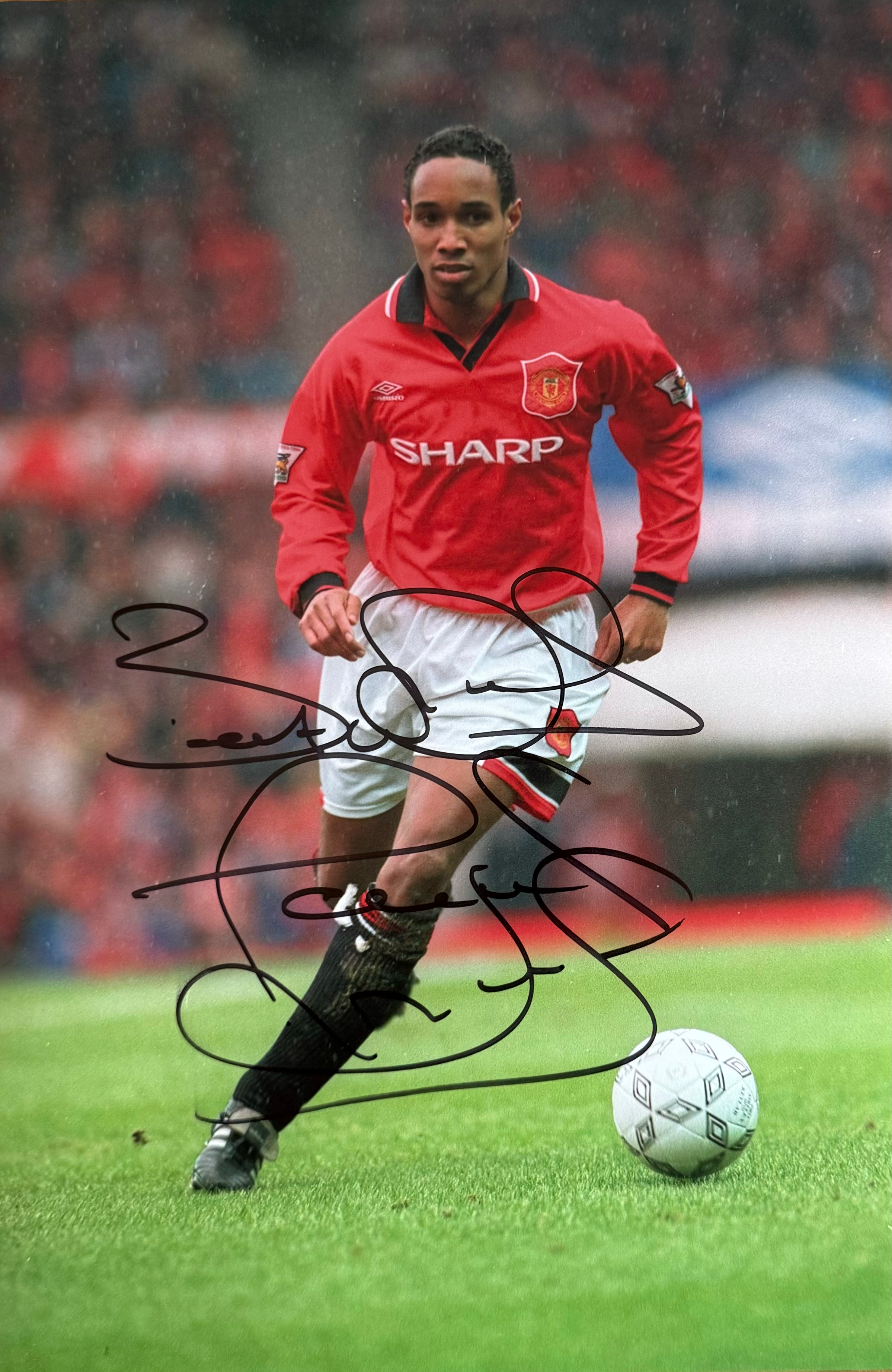 Paul Ince Signed A4 Manchester United Photo (2)