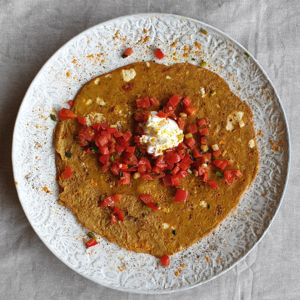 Indian Spiced Omelette Wrap