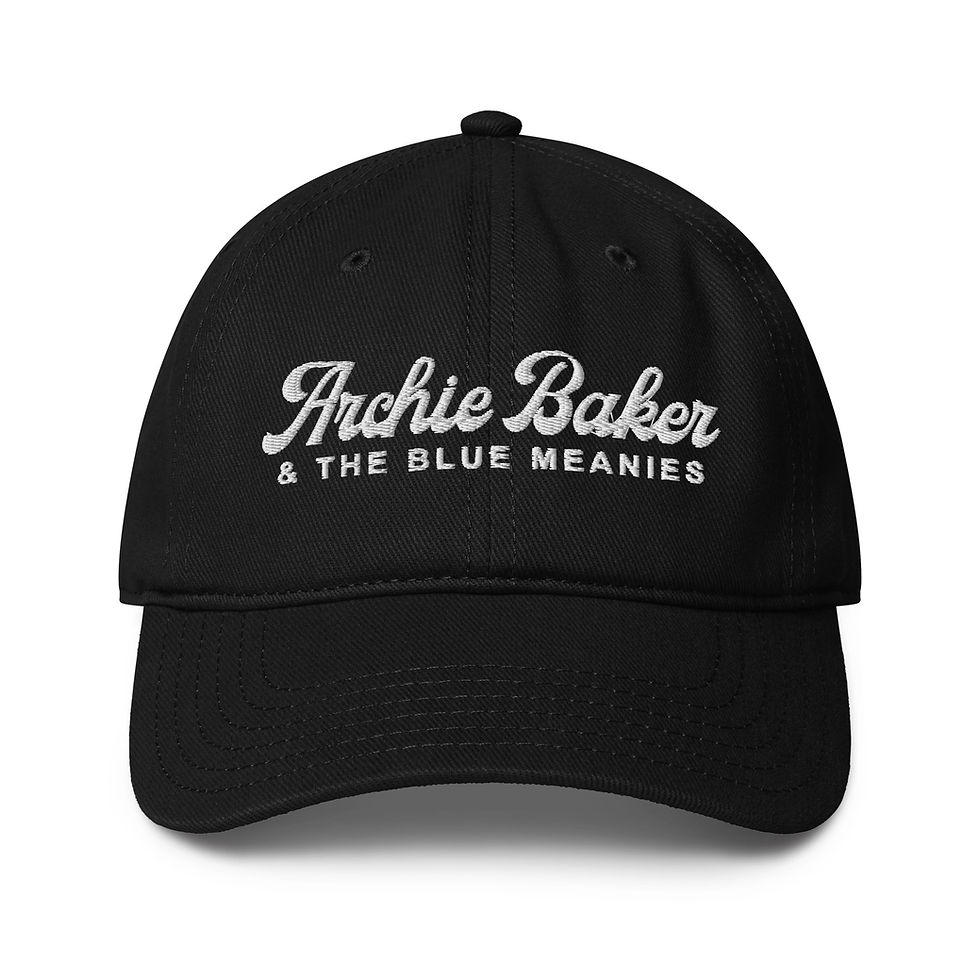 "Archie Baker & The Blue Meanies" Embroidered Baseball Cap