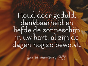 Quote - Zonneschijn in het hart