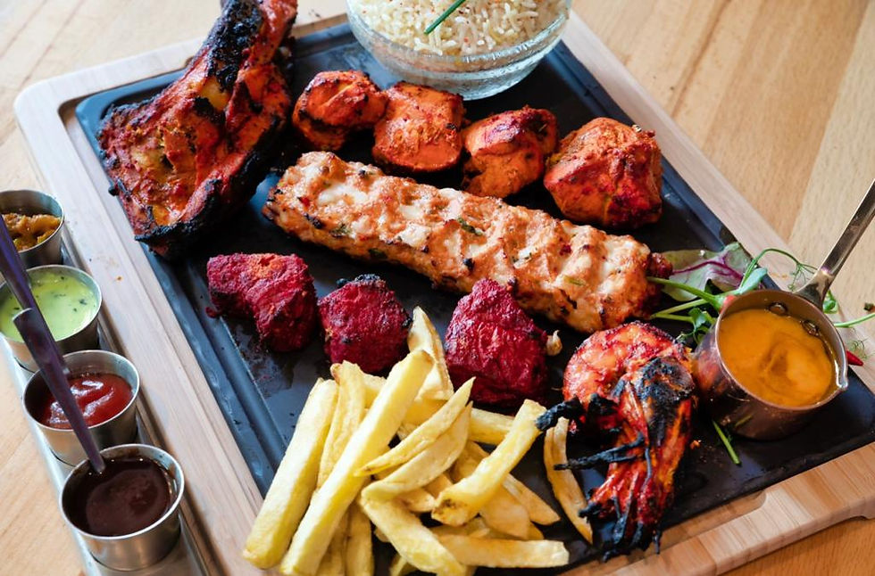Arranged Food and Objects