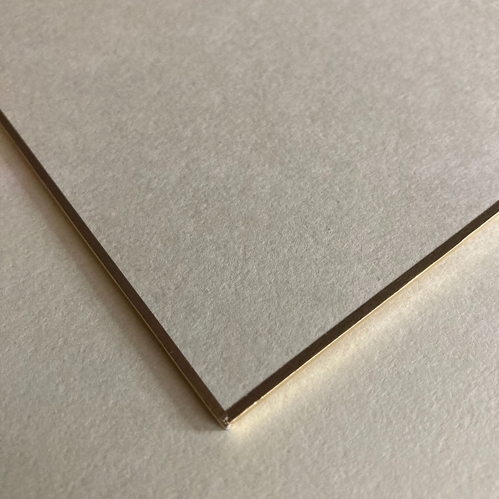 Thumbnail: Detail of a shikishi board with golden foil