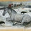 Thumbnail: oil painting of a white horse and black crows in a winter landscape