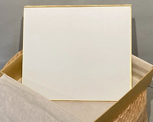 Shikishi boards in a box at Art San Gallery