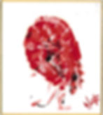 Shrimp oil painting on Japanese mini shikishi board