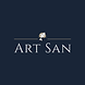 Art San Gallery logo with "Art San", Home.