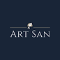 Art San Gallery logo with "Art San", Home.