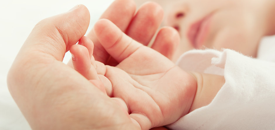 Hand des Schätzchens