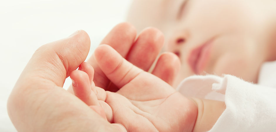Hand des Schätzchens