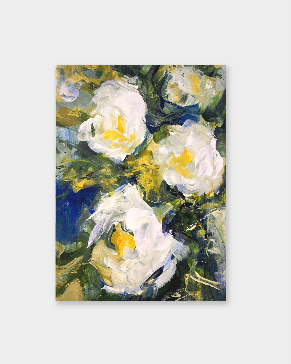 'Impressionist Floral 02' Fine Art Print A4