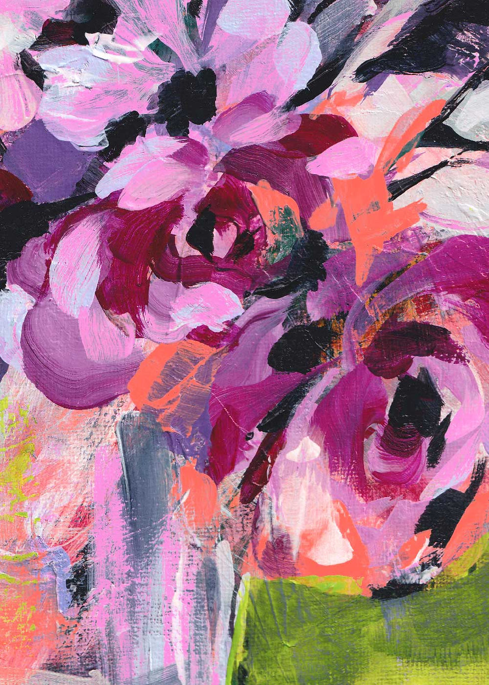 Thumbnail: 'Floral Brights' on Canvas