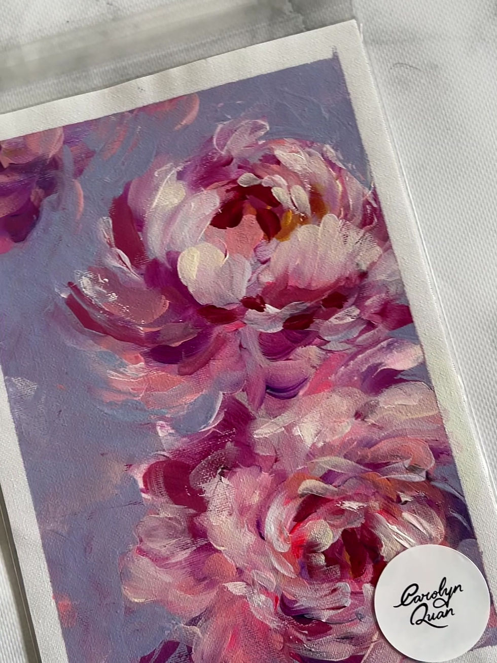 Thumbnail: 'Peony Study II' Original Small Study A4