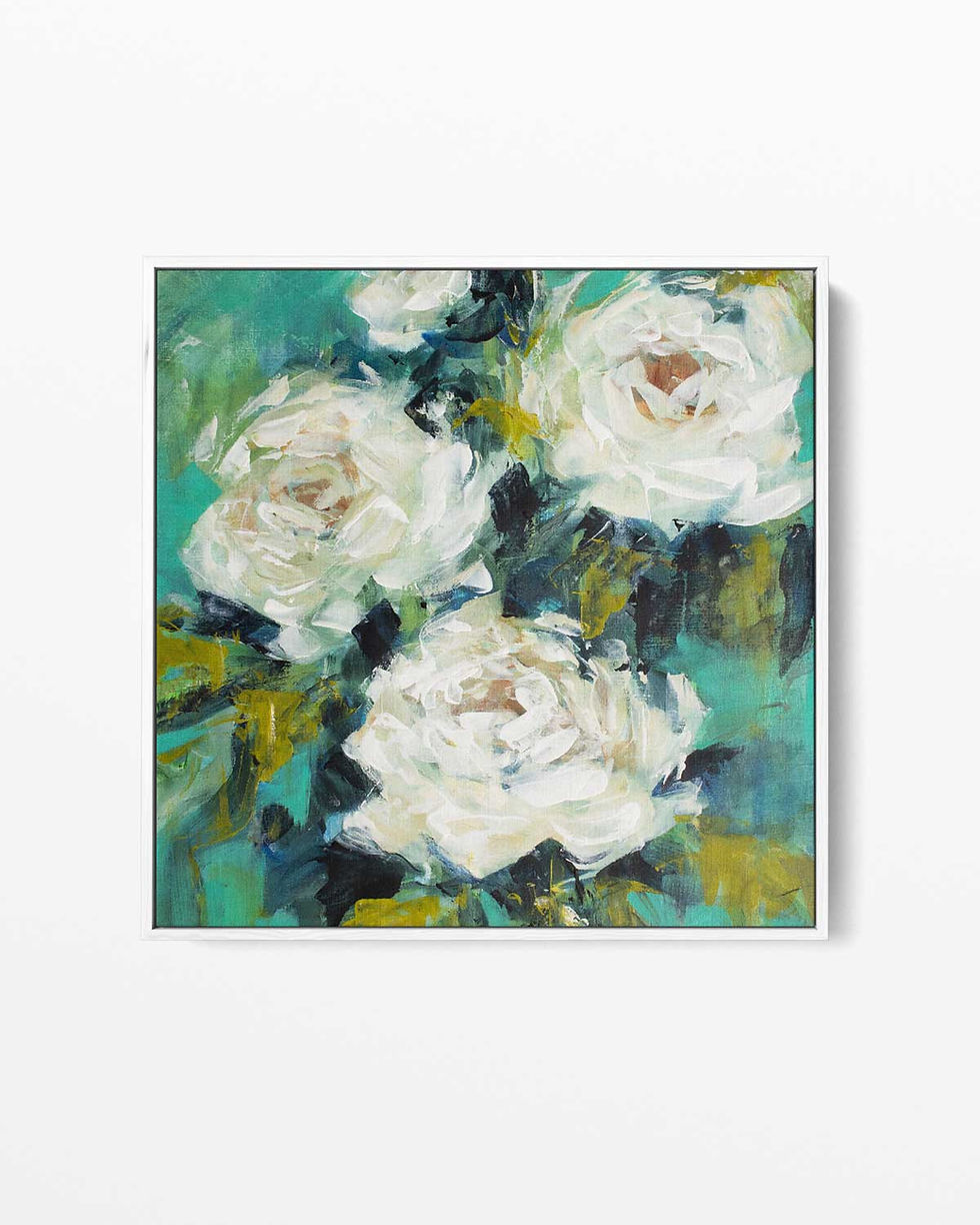 Thumbnail: 'White Roses' on Canvas