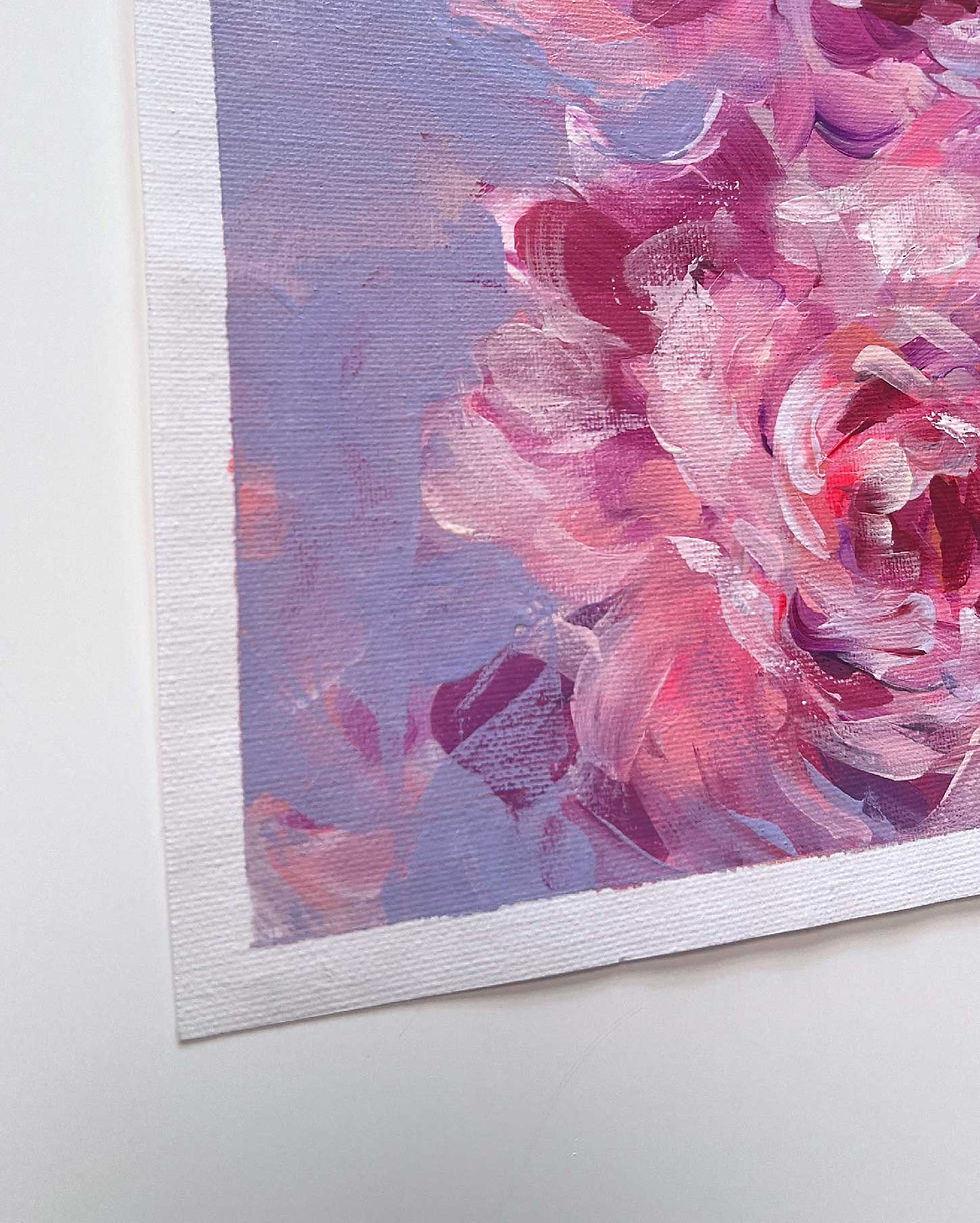 Thumbnail: 'Peony Study II' Original Small Study A4