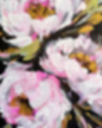 Thumbnail: 'Petal Poetry I' Original Painting on Canvas