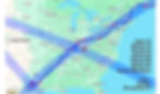 Map of the U.S. and Canada with blue eclipse path marked. Cities like Jonah, TX, Nineveh, IN, and The Ark, KY highlighted with text.