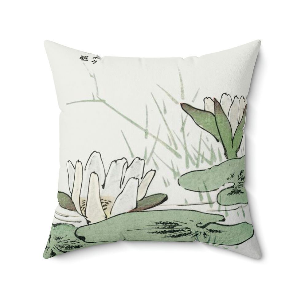Thumbnail:  WATER STRIDERS Spun Polyester Square Pillow