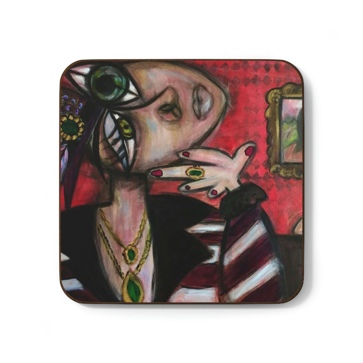 MADAME X Hardboard Back Coaster