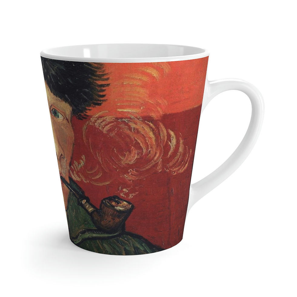 Thumbnail: SELF PORTRAIT WITH BANDAGED EAR Latte Mug